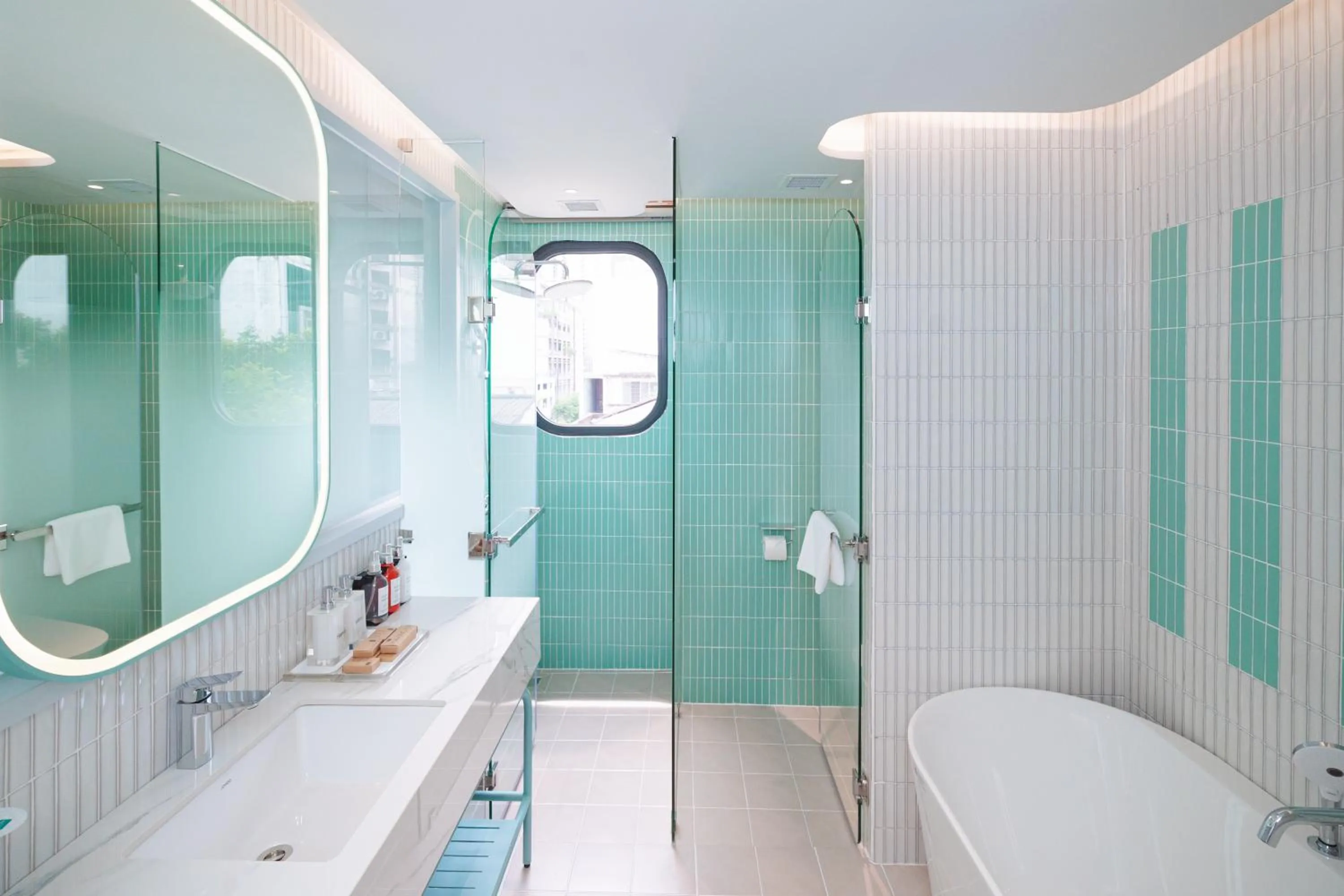 Bath in IconSphere Hotel