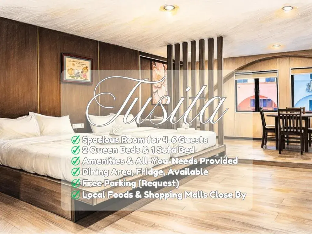Spacious Room for Families & Travelers, Max 4-6 Person, 10 mins to Tourist Hotspot, TUSITA Spacious Room for Families & Travelers, Max 4-6 Person, 10 mins to Tourist Hotspot, TUSITA