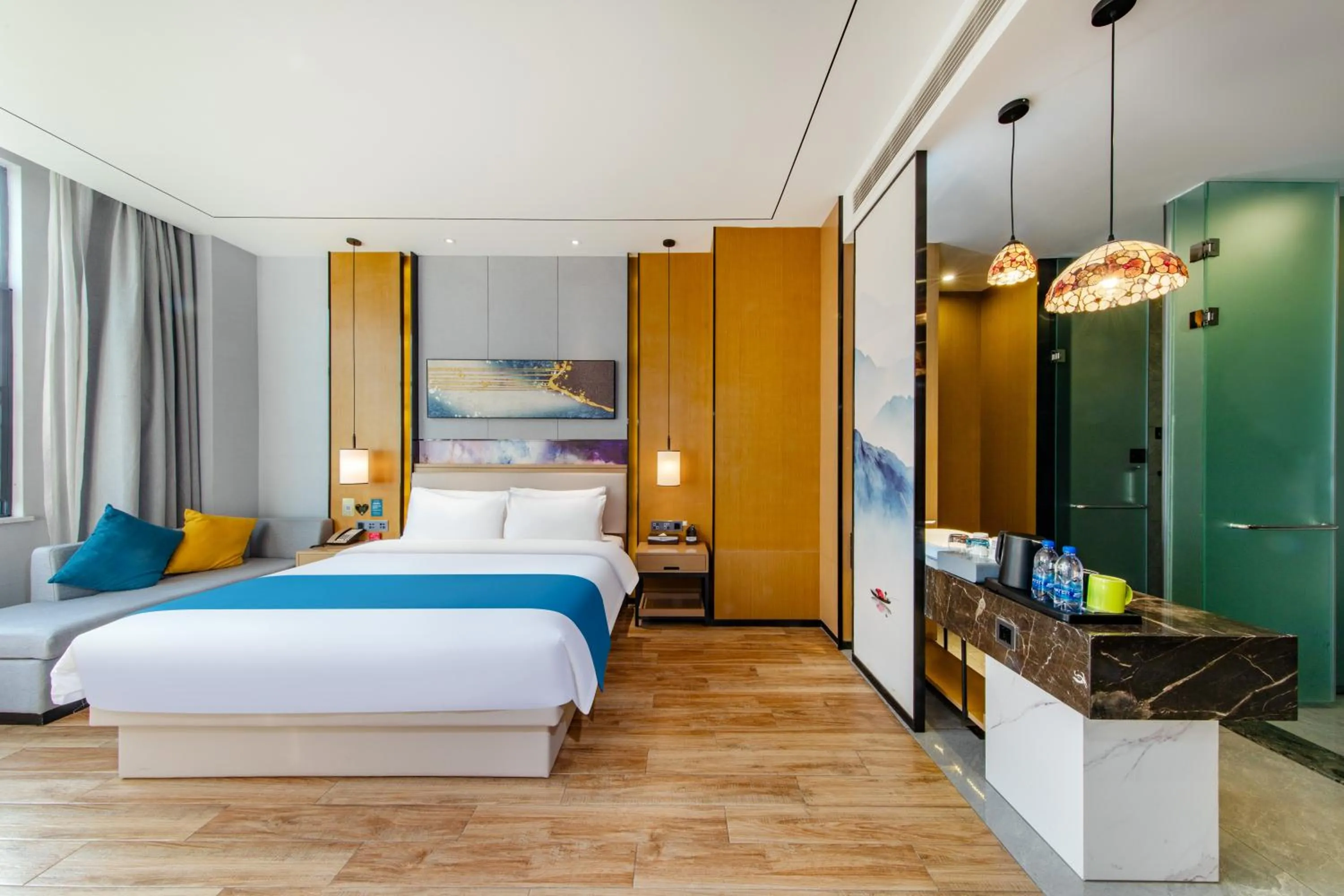 Bed in Boman International Hotel