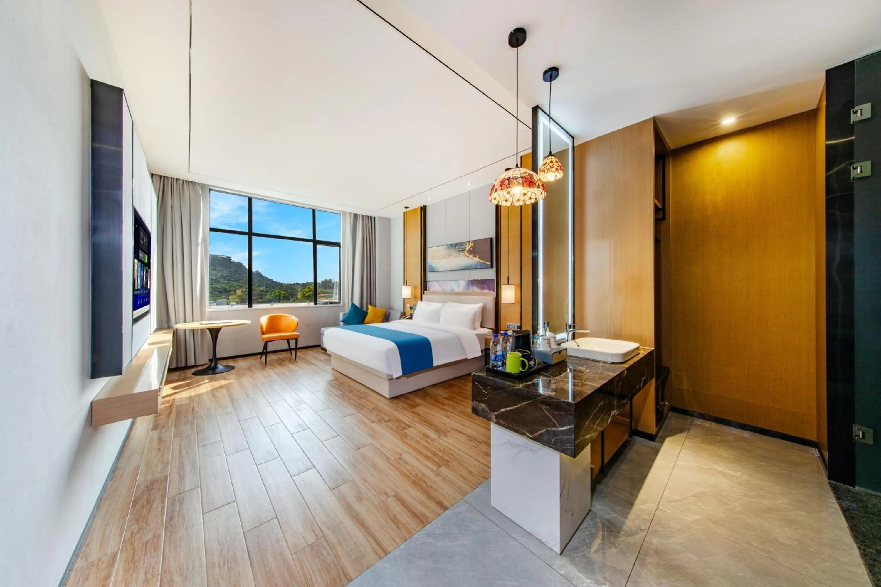 Bed in Boman International Hotel