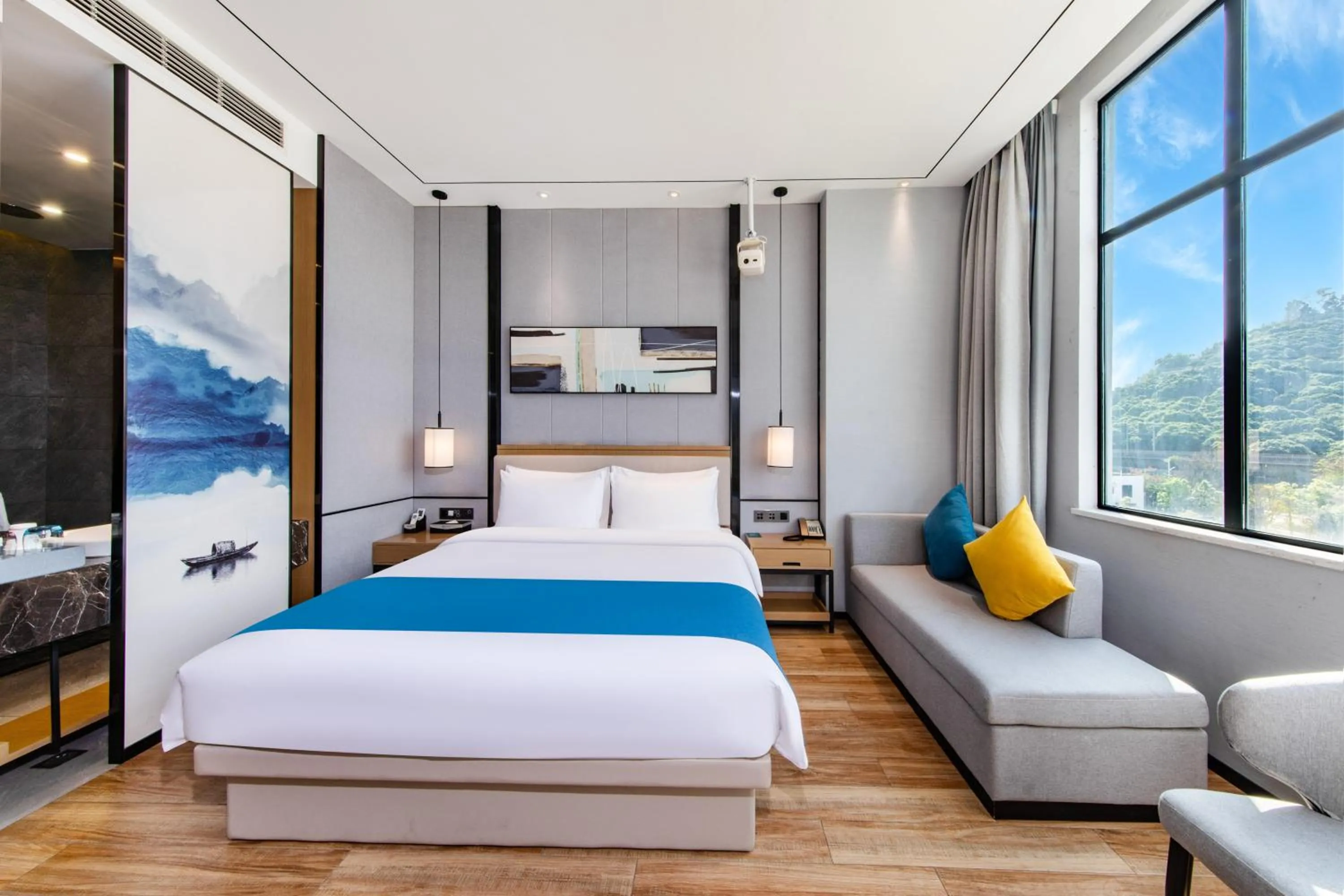 Bed in Boman International Hotel