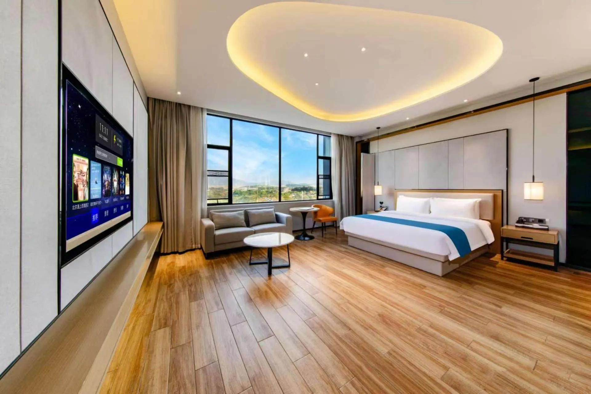Bed in Boman International Hotel