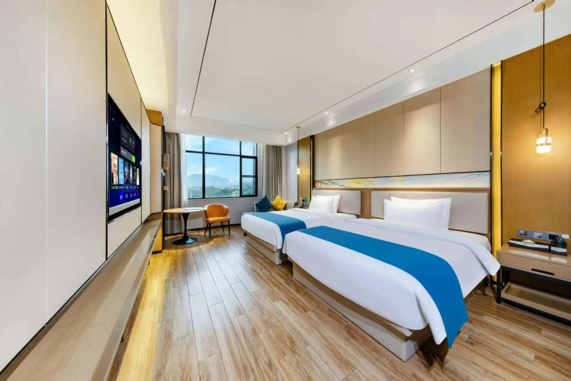 Bed in Boman International Hotel