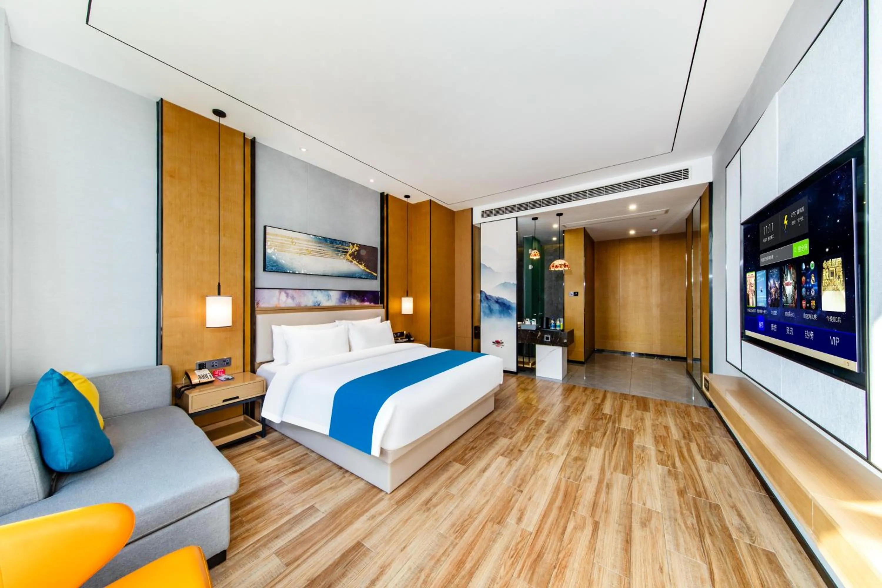 Bed in Boman International Hotel