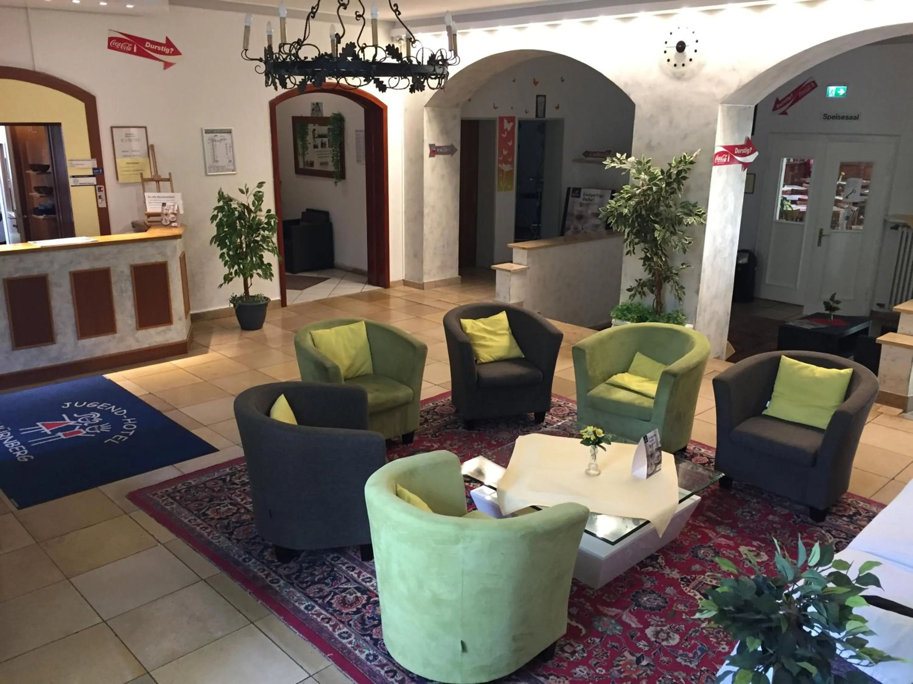 Lobby or reception in Jugendhotel Nürnberg