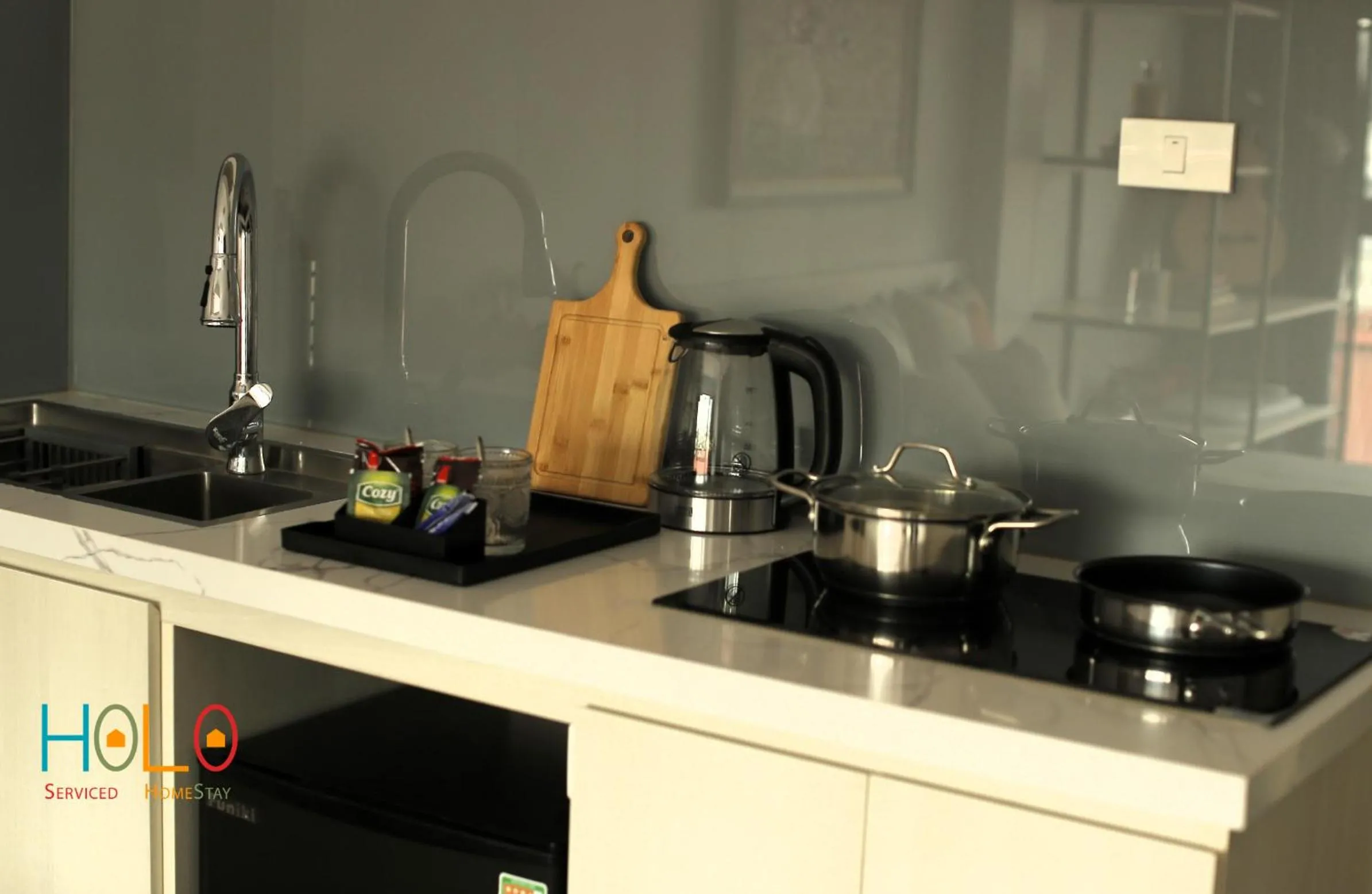 Coffee/tea facilities in HoLo Ba Dinh Hanoi - Serviced HomeStay