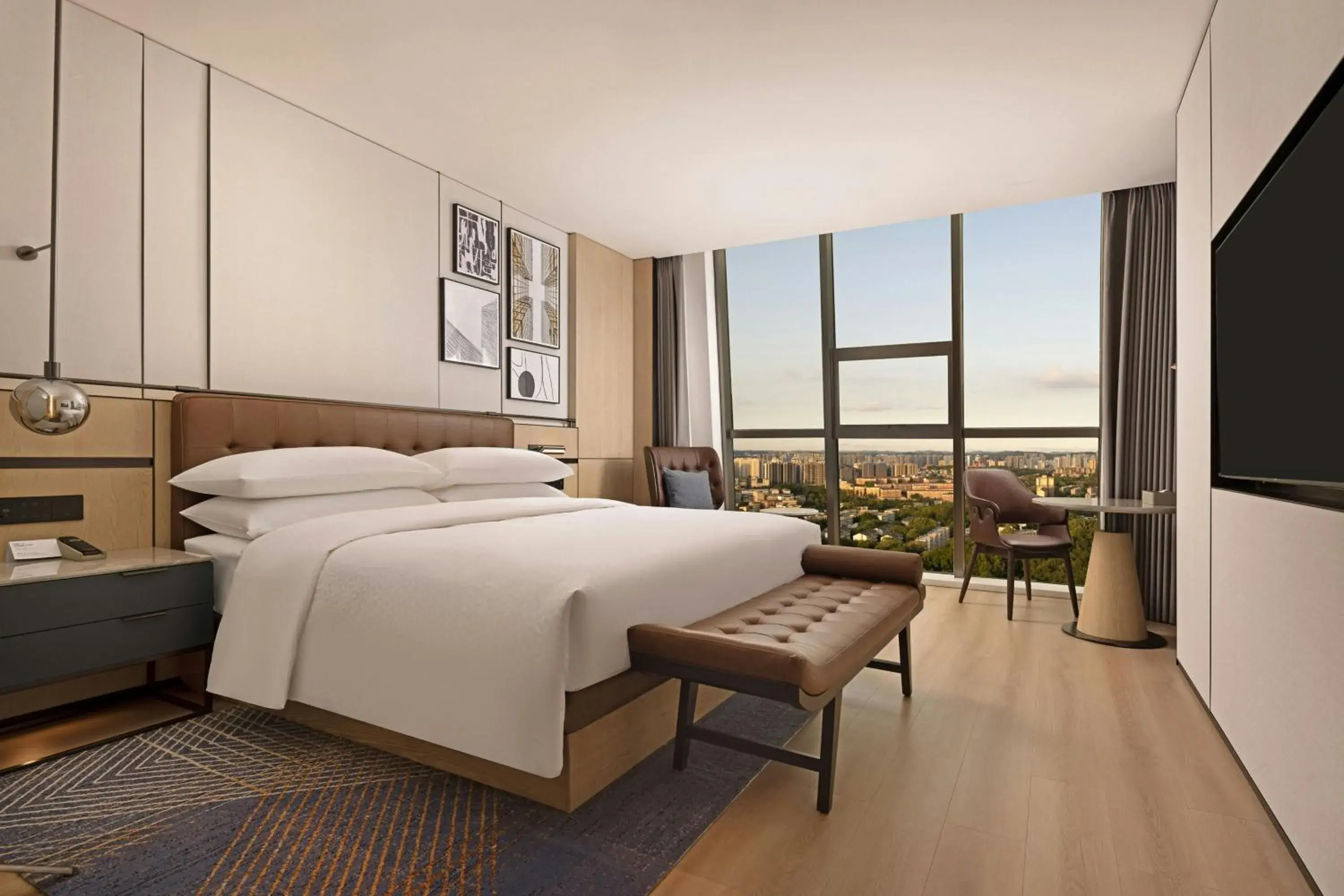 Standard King Room with City View in Four Points by Sheraton Mianyang Standard King Room with City View in Four Points by Sheraton Mianyang