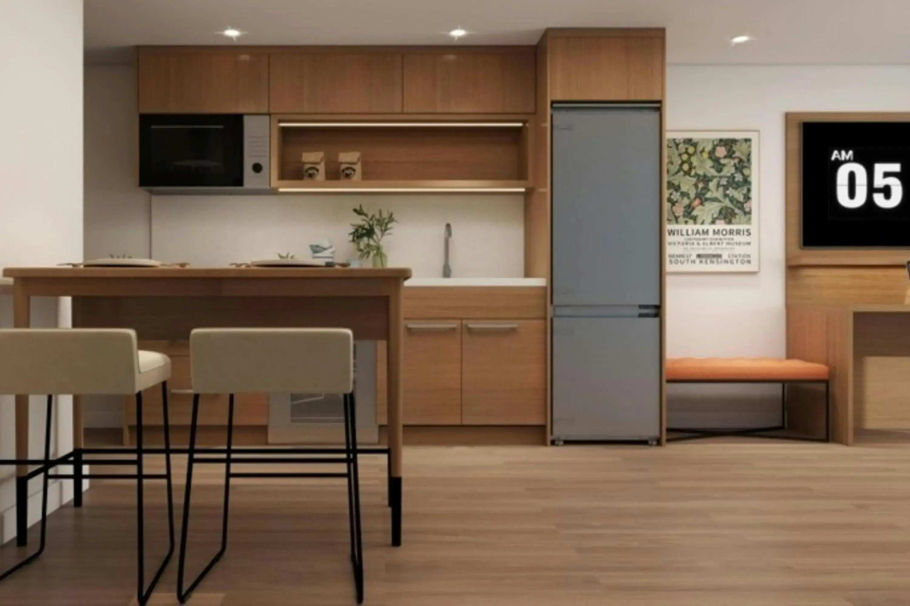 Queen Studio with Two Queen Beds and Sofa Bed - No View in Element Seattle Downtown Queen Studio with Two Queen Beds and Sofa Bed - No View in Element Seattle Downtown