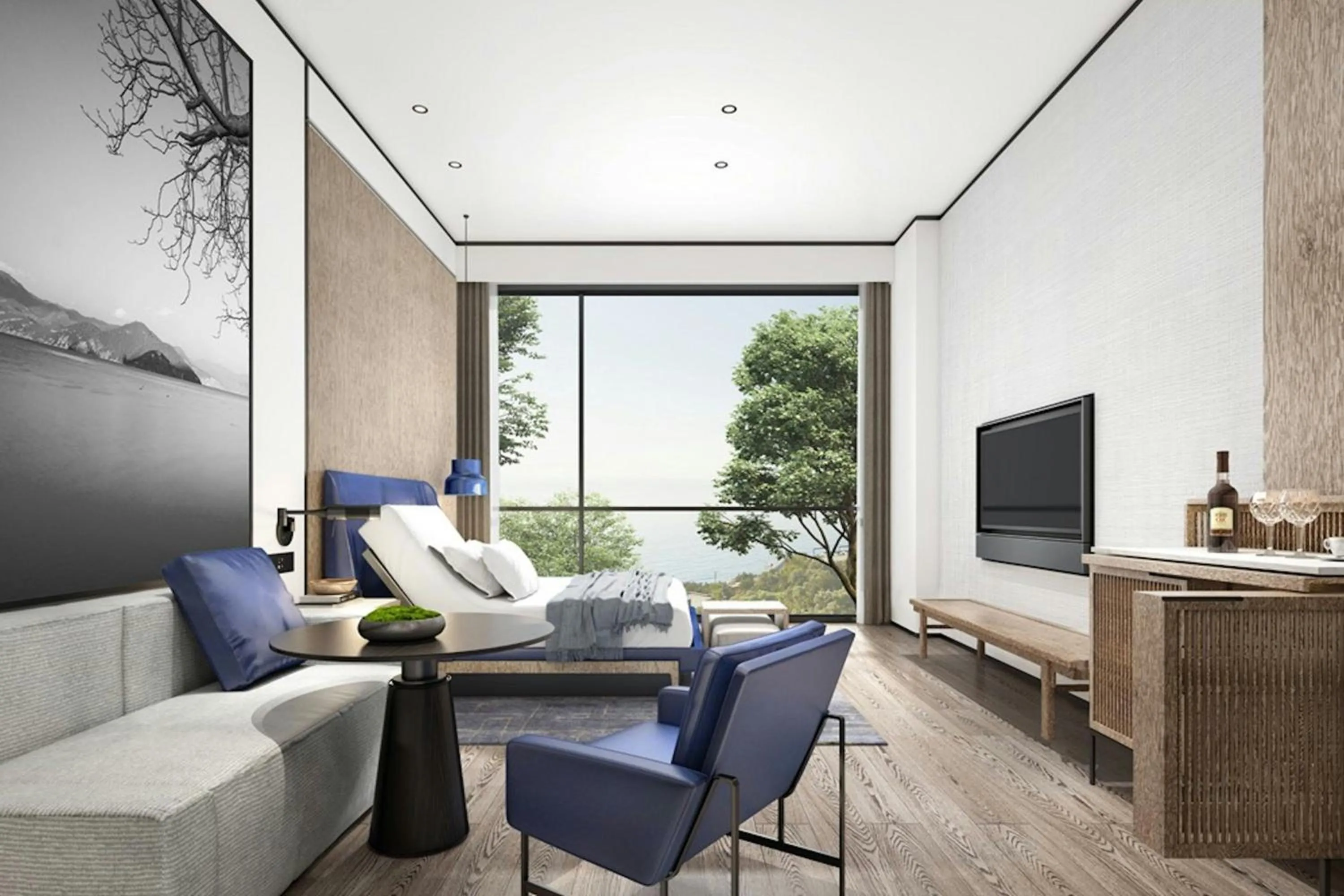 Photo of the whole room in Sheraton Kunshan Dianshan Lake