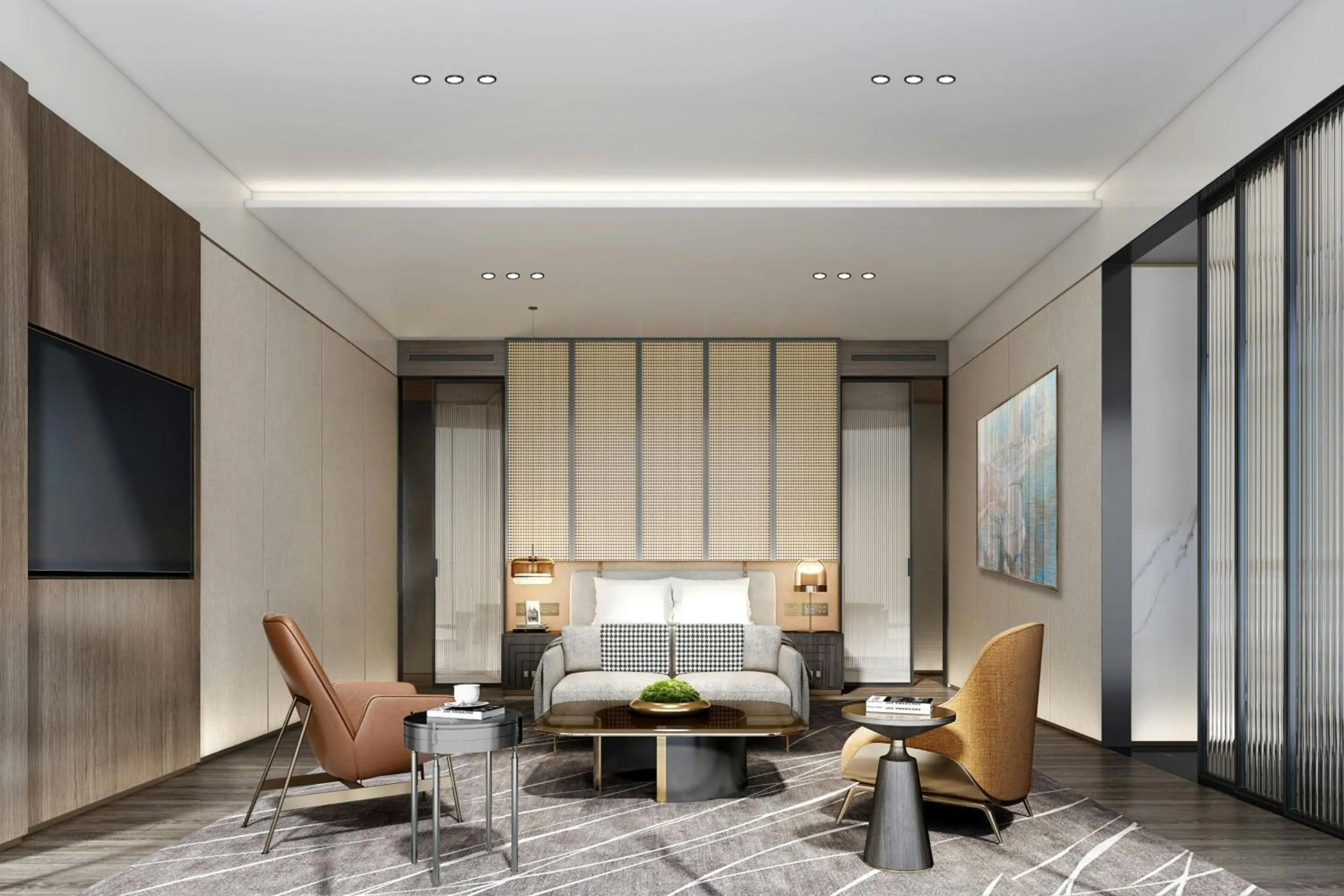 Living room in Sheraton Kunshan Dianshan Lake