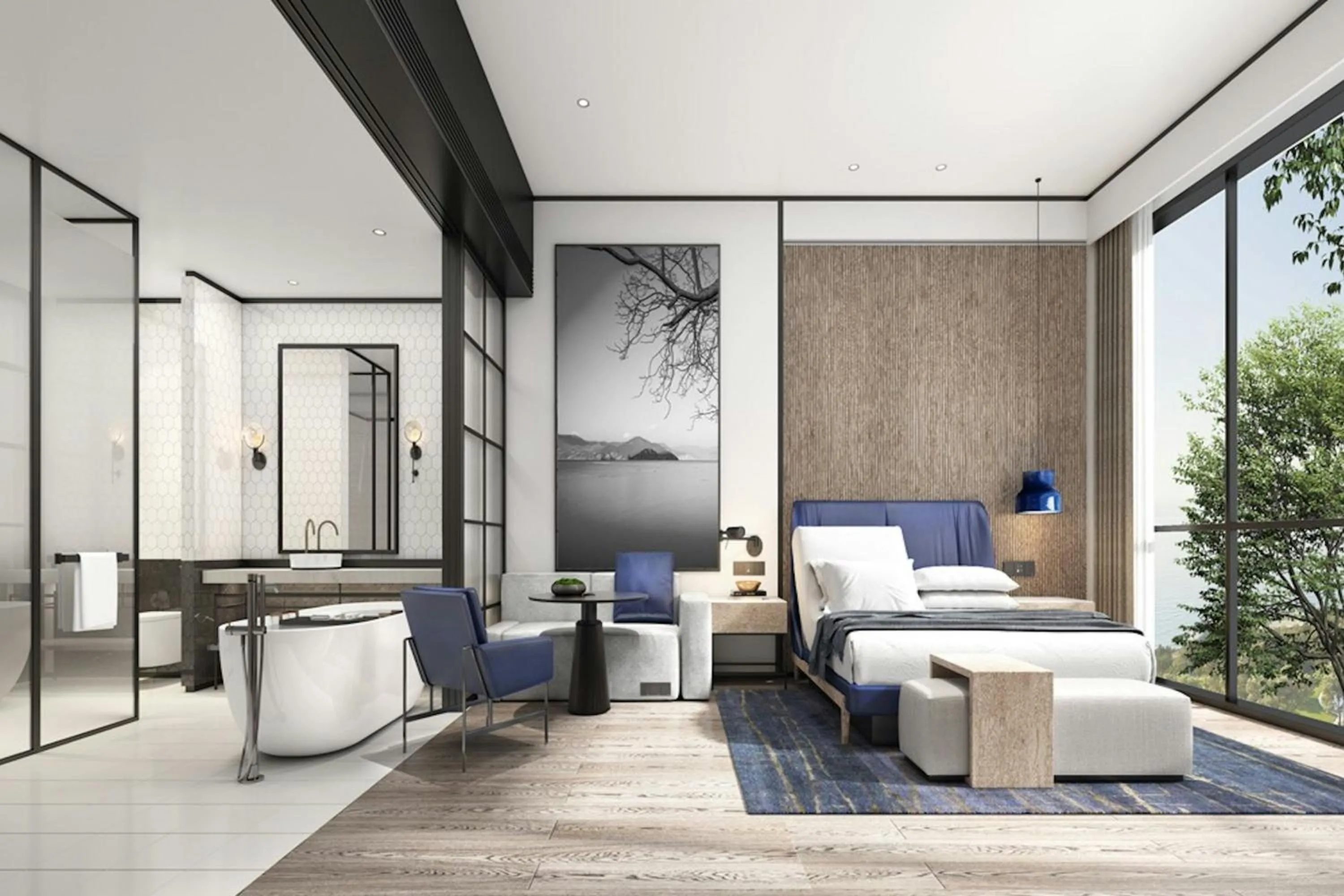 Photo of the whole room in Sheraton Kunshan Dianshan Lake