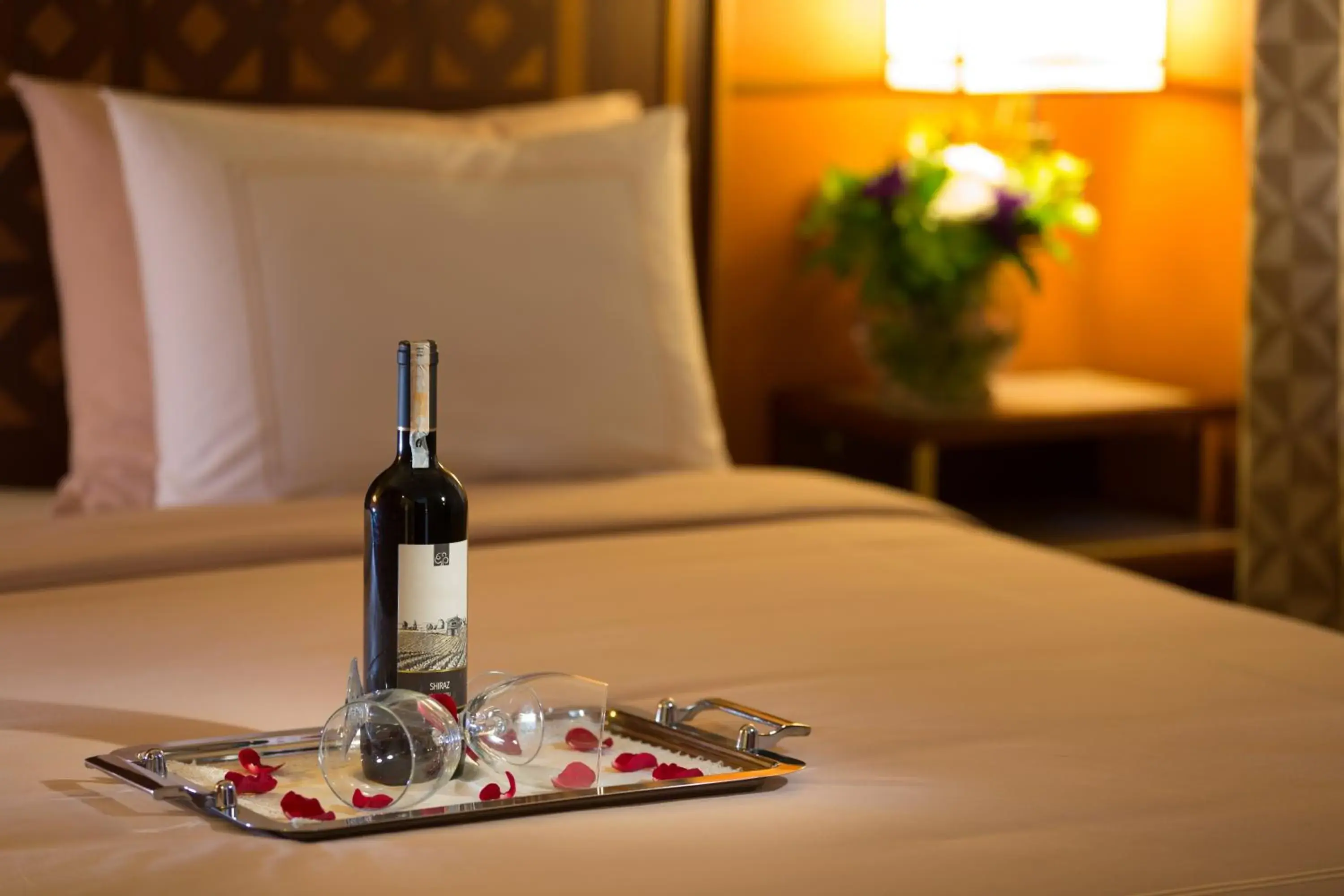 Decorative detail, Bed in Lalahan Hotel Decorative detail, Bed in Lalahan Hotel