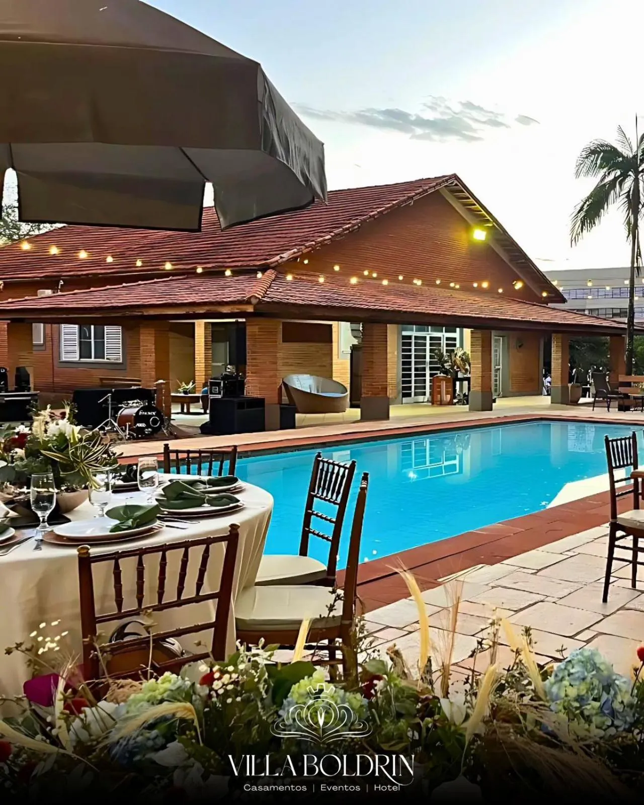 Pool view in Villa Boldrin Hotel e Eventos By Easy Hotéis