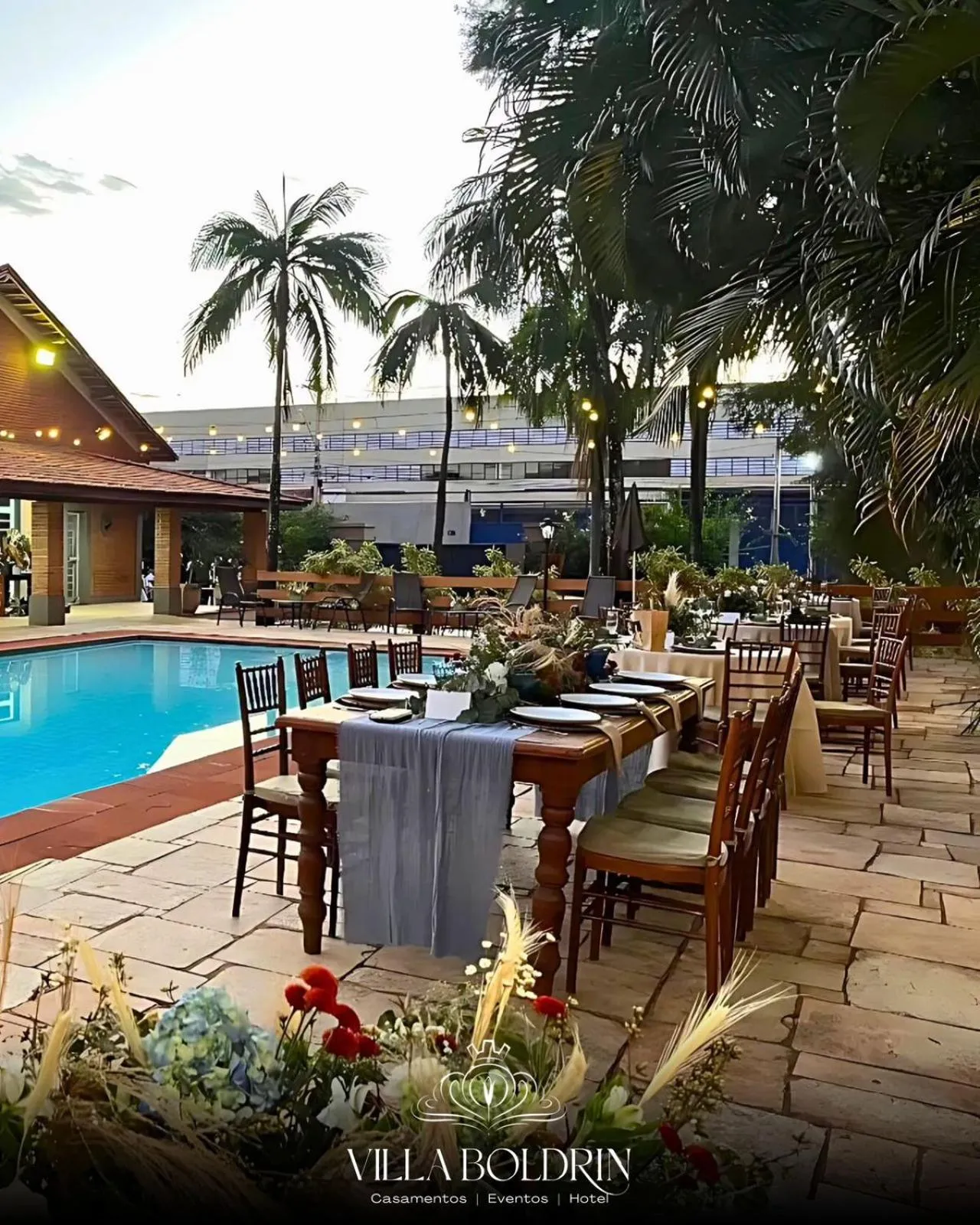 Pool view in Villa Boldrin Hotel e Eventos By Easy Hotéis