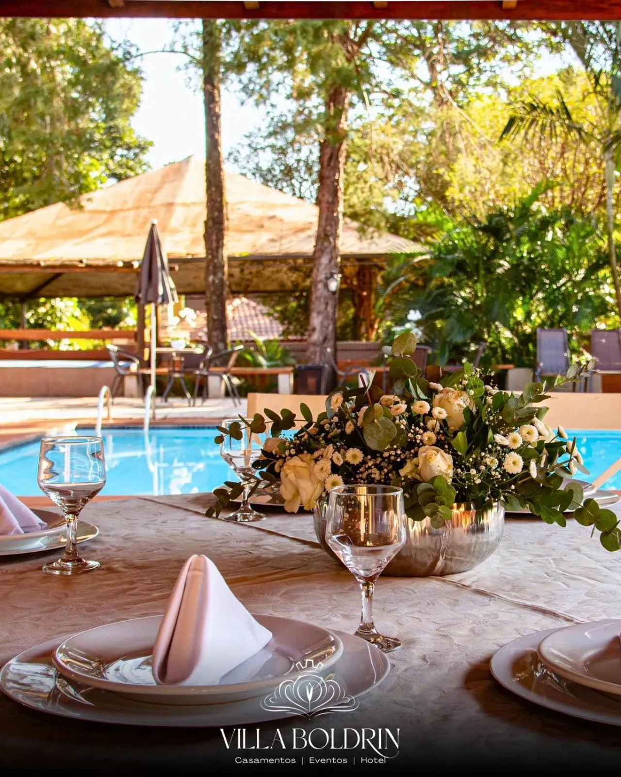 Pool view in Villa Boldrin Hotel e Eventos By Easy Hotéis