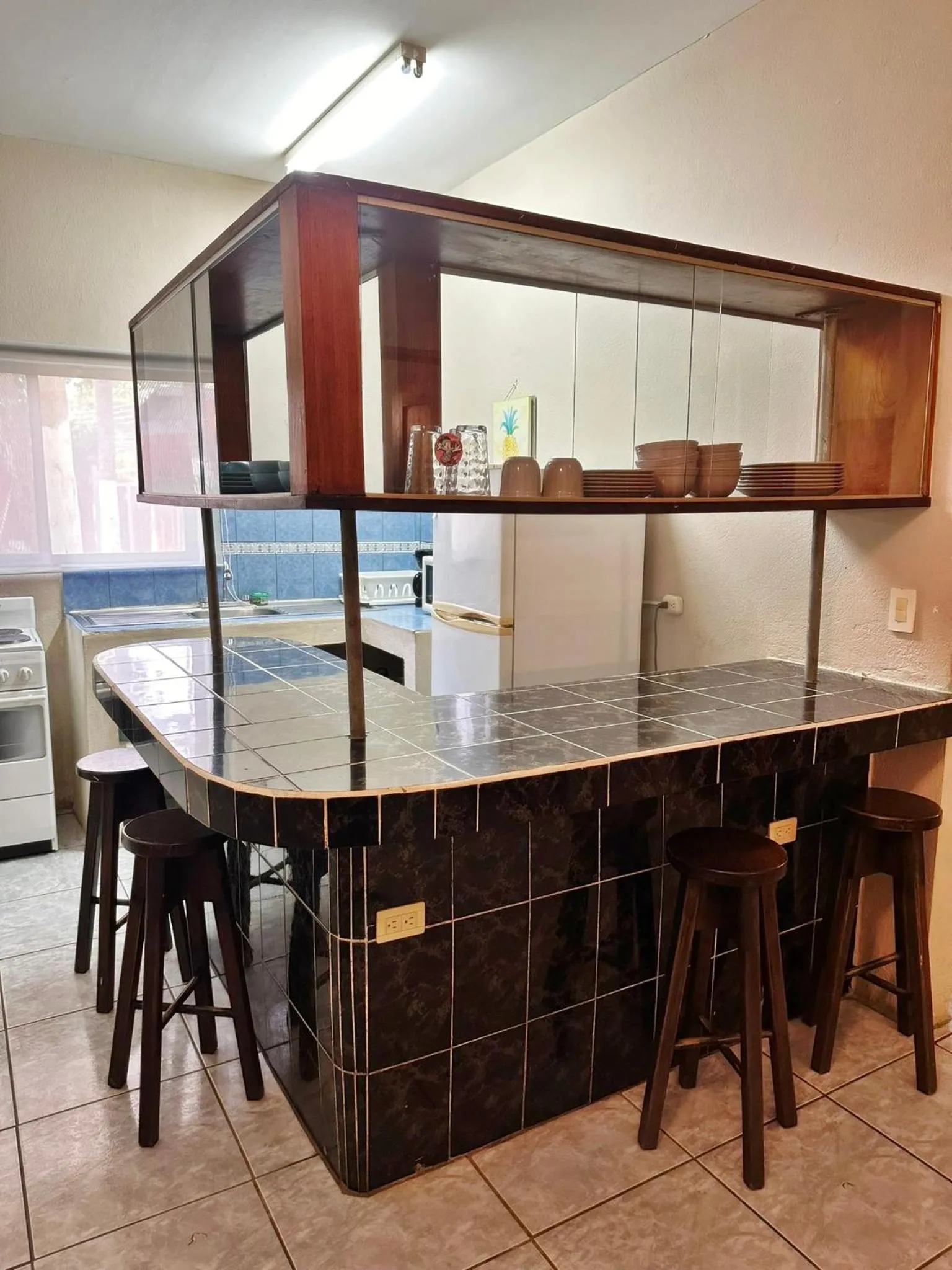 Kitchen or kitchenette in Hotel Nany