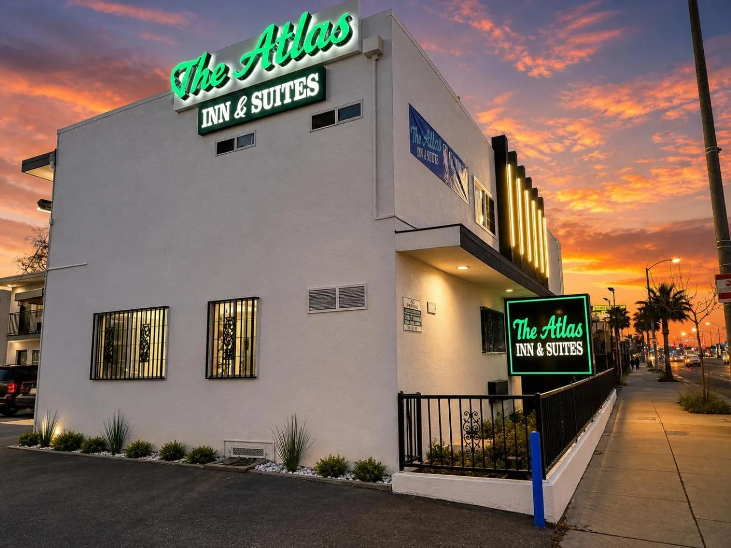 Property logo or sign in The Atlas Inn & Suites LAX