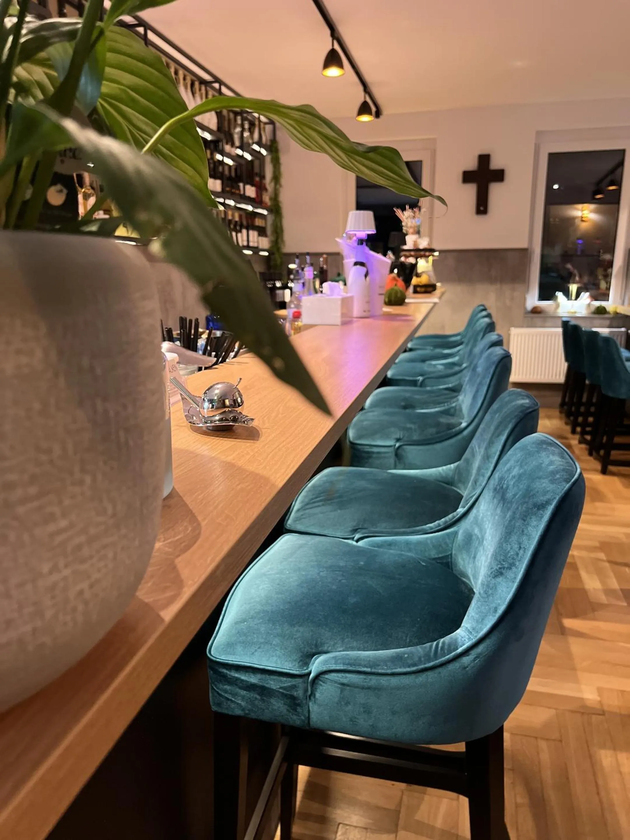 Dining area in Hotel Falken