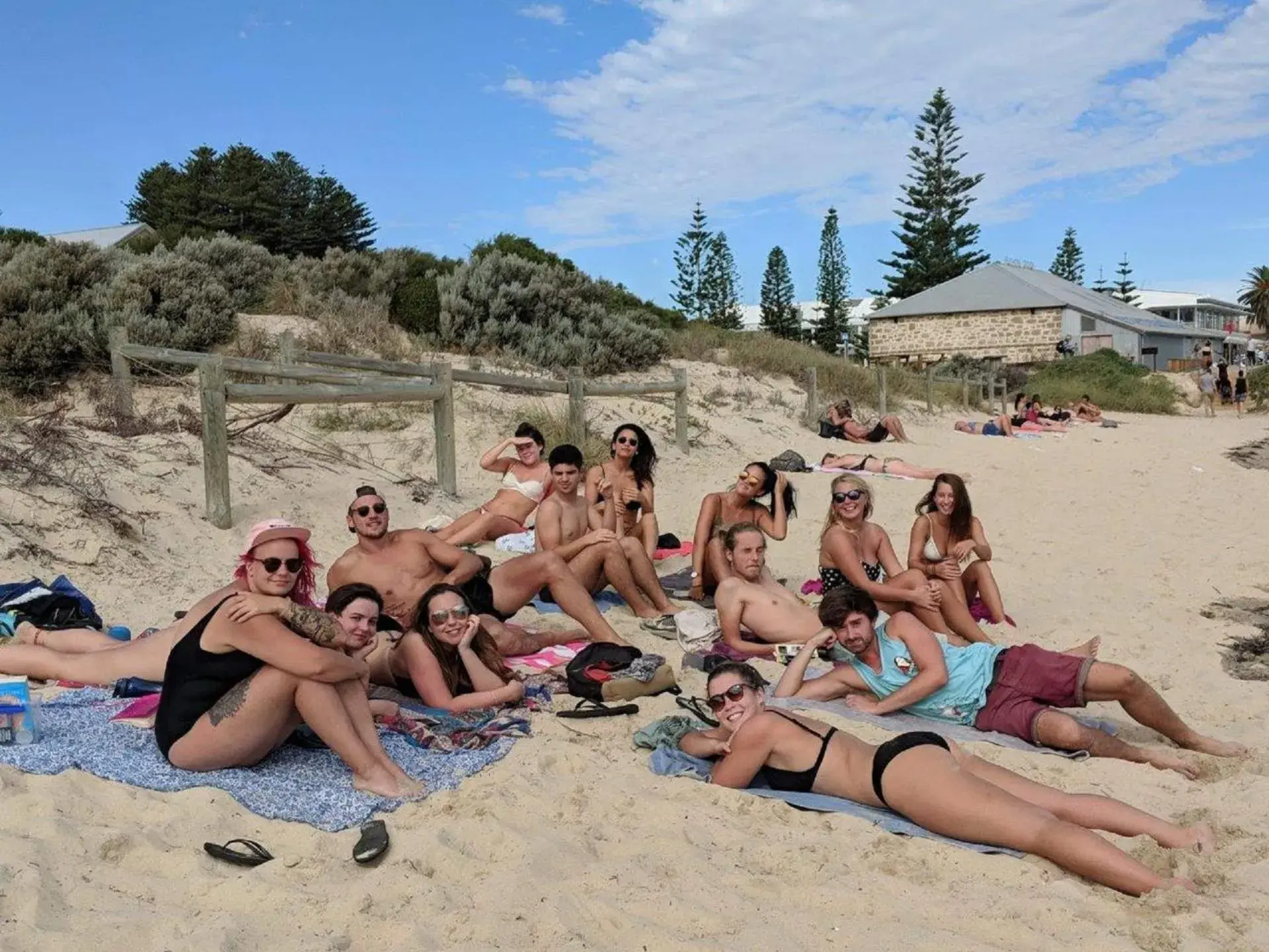 Beach in Fremantle Hostel