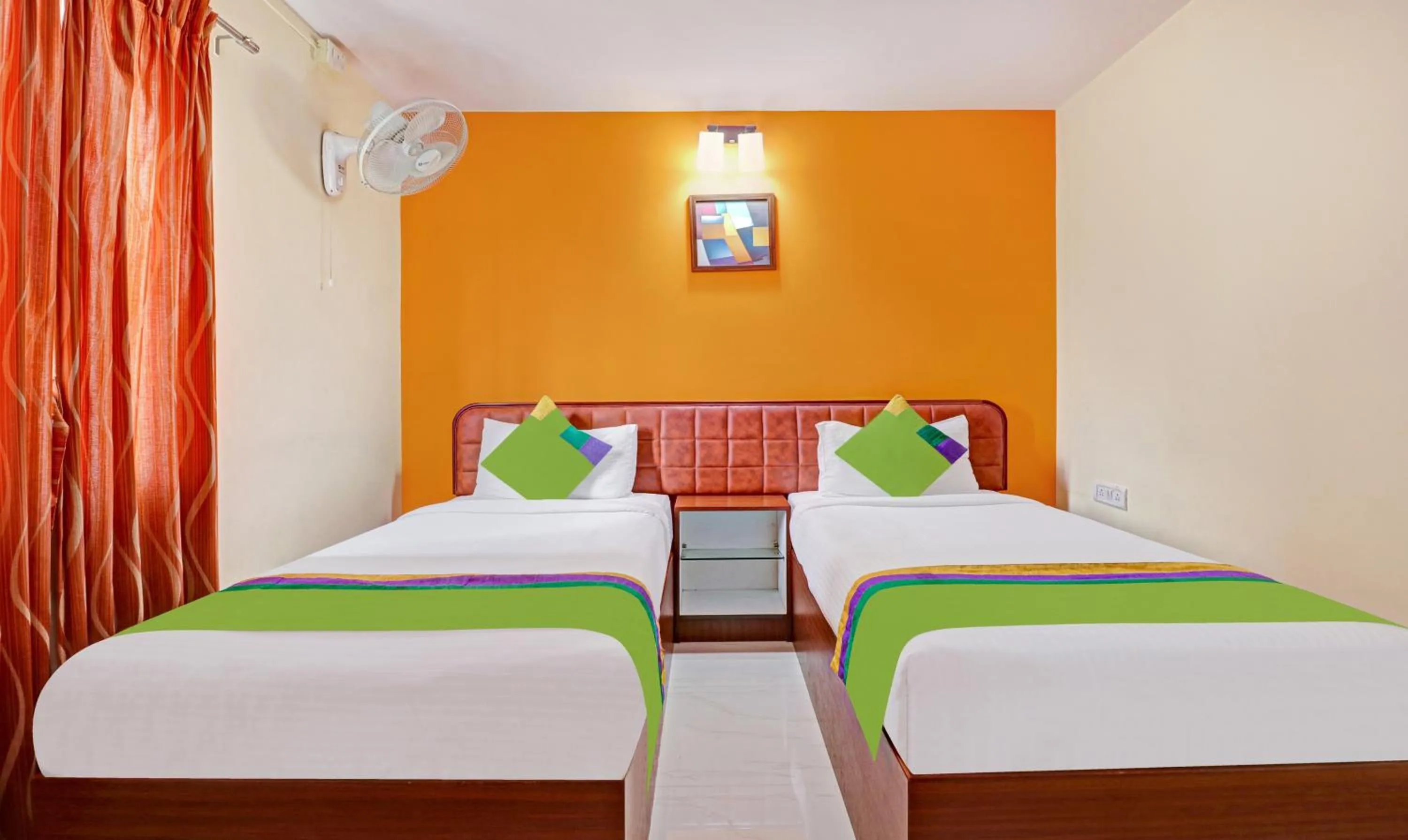 Bedroom, Bed in Treebo Akshaya Mayflower Vijaya Bank Layout