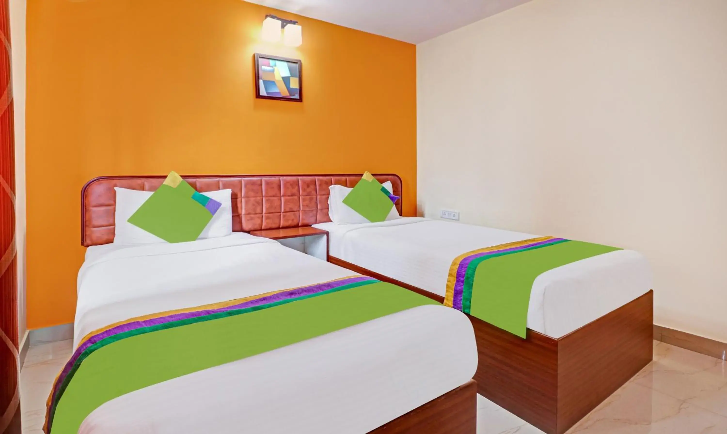 Bedroom, Bed in Treebo Akshaya Mayflower Vijaya Bank Layout Bedroom, Bed in Treebo Akshaya Mayflower Vijaya Bank Layout
