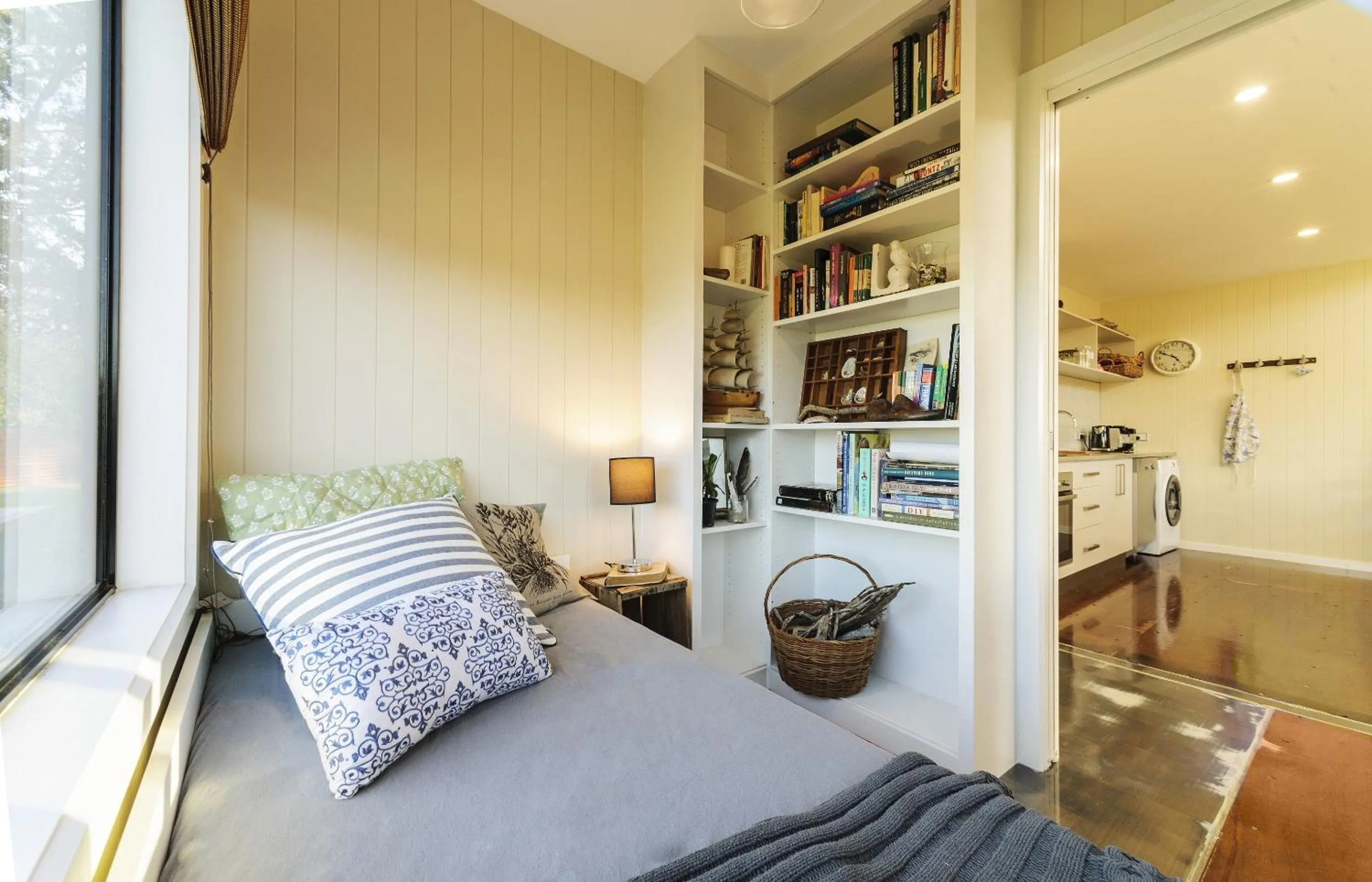 Bed in Coastal Pods Wynyard