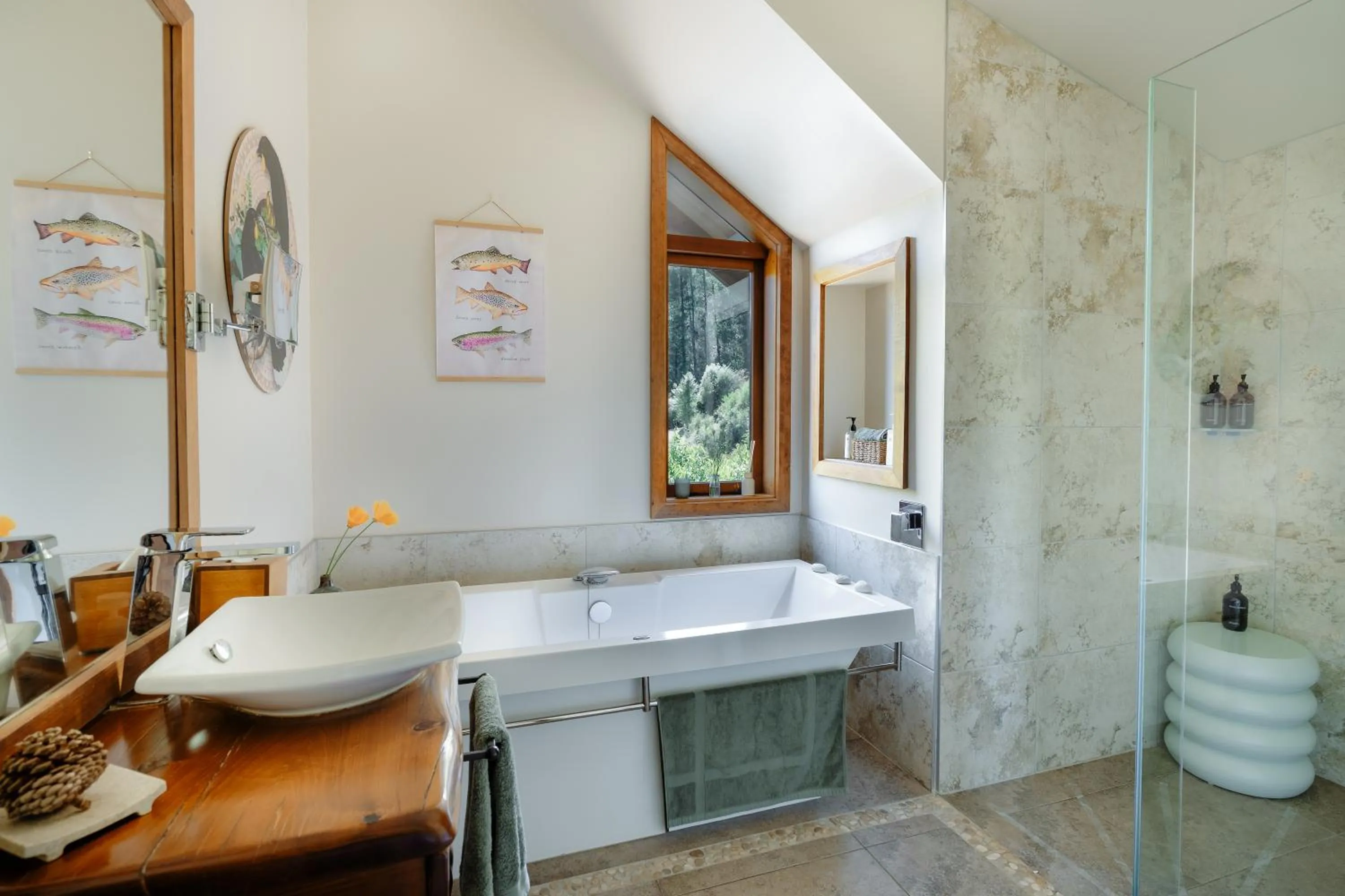 Bathroom in Stonefly Lodge