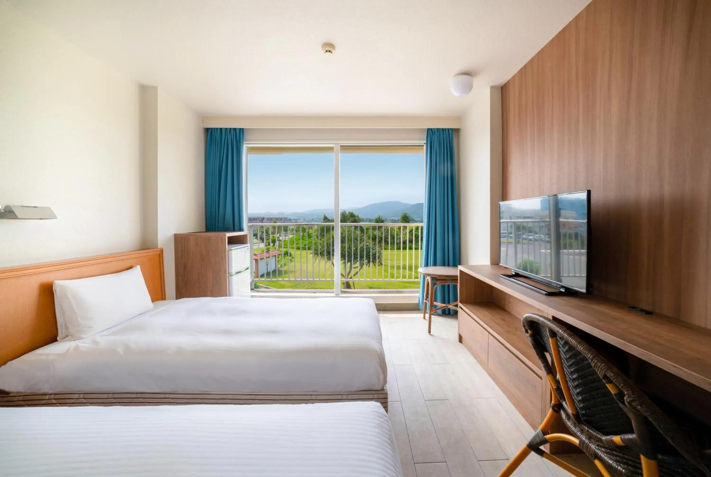 Natural landscape, Bed in EN RESORT Kumejima EEF Beach Hotel Natural landscape, Bed in EN RESORT Kumejima EEF Beach Hotel