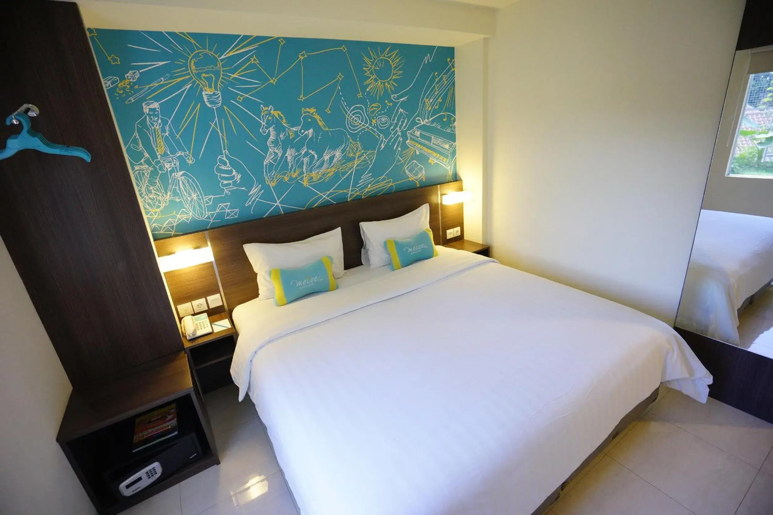 Bedroom, Bed in Meize Hotel Bandung