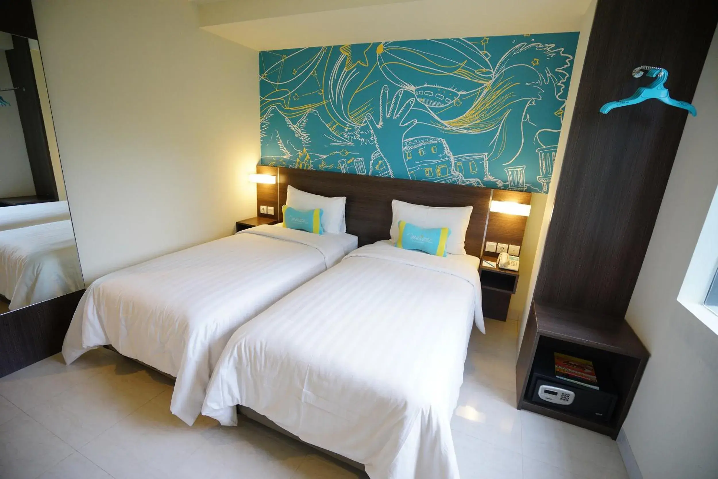 Bedroom, Bed in Meize Hotel Bandung