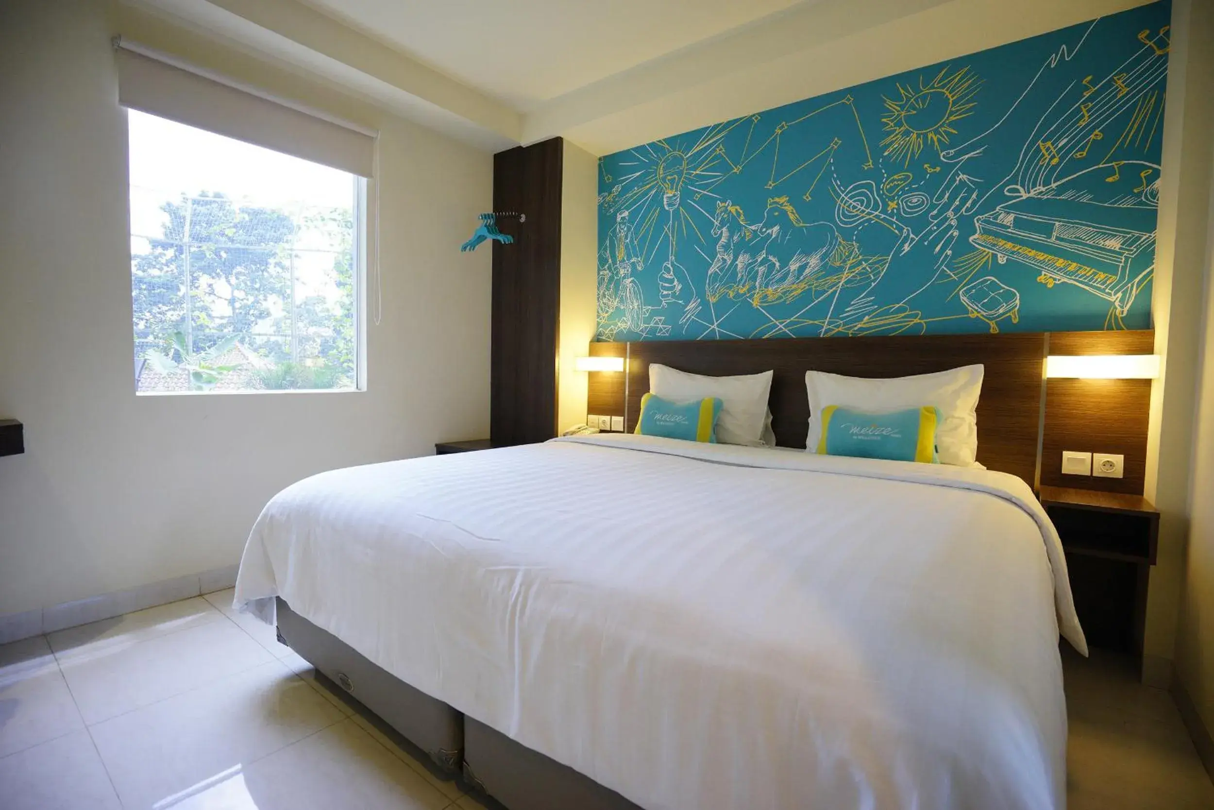 Bedroom, Bed in Meize Hotel Bandung