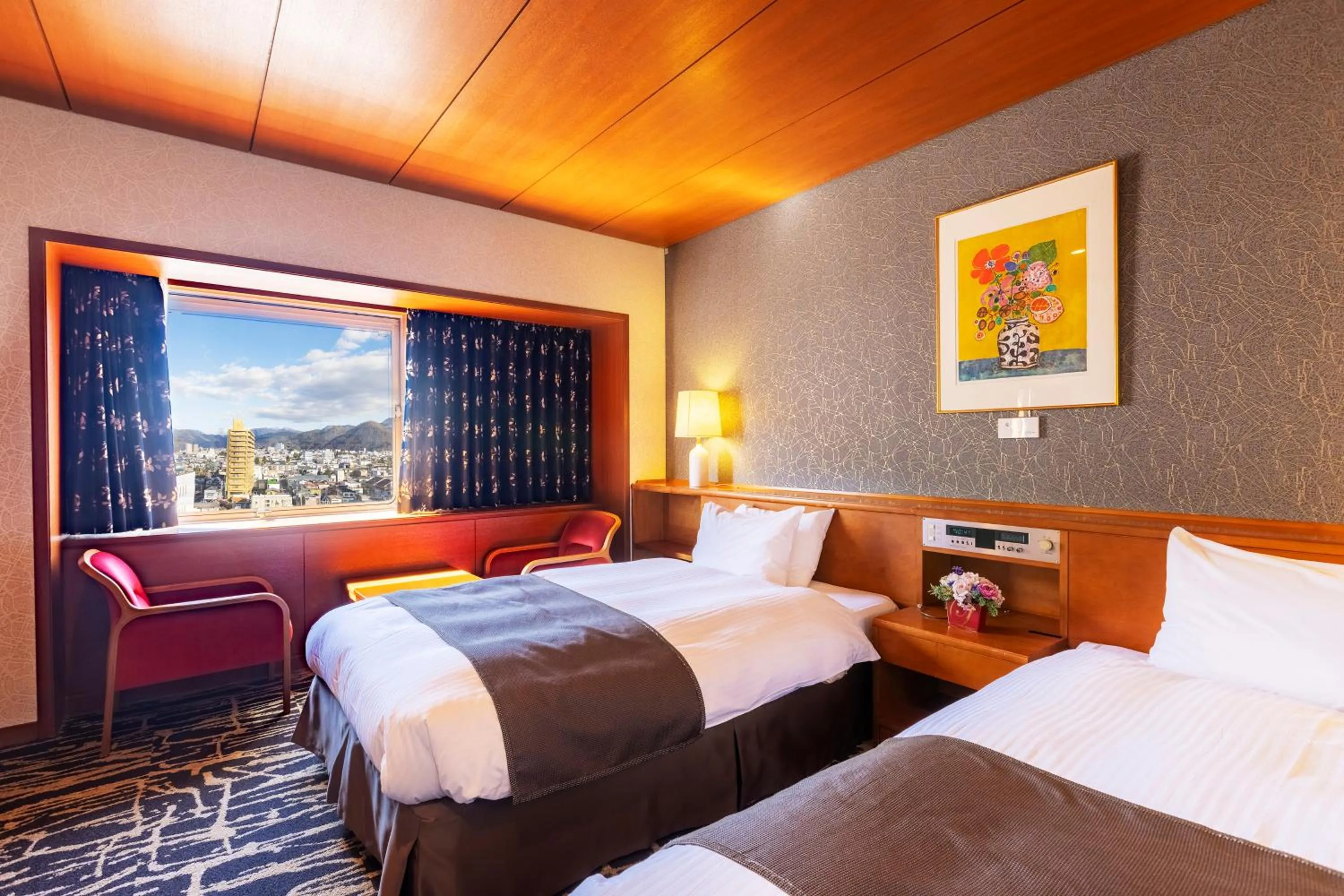 Photo of the whole room, Bed in Yamagata Grand Hotel