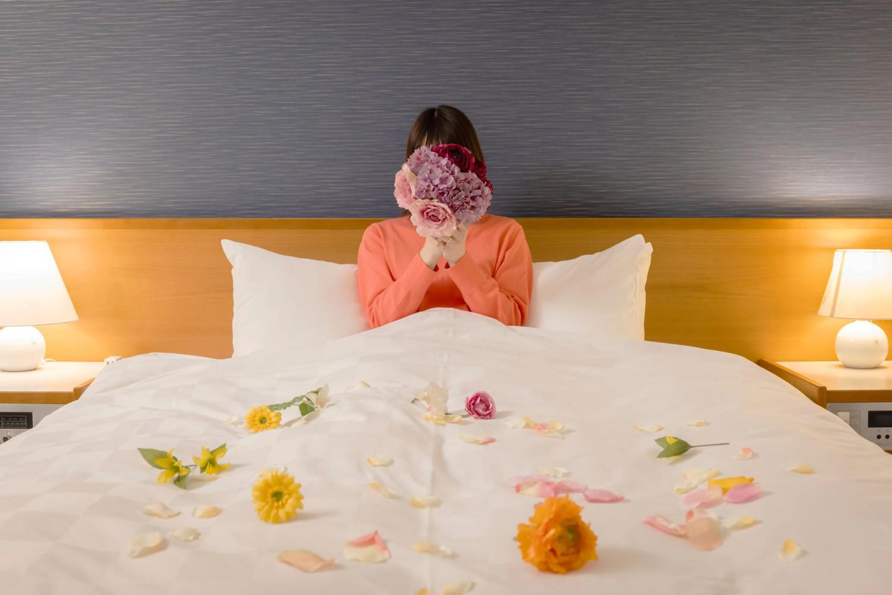 People, Bed in Yamagata Grand Hotel