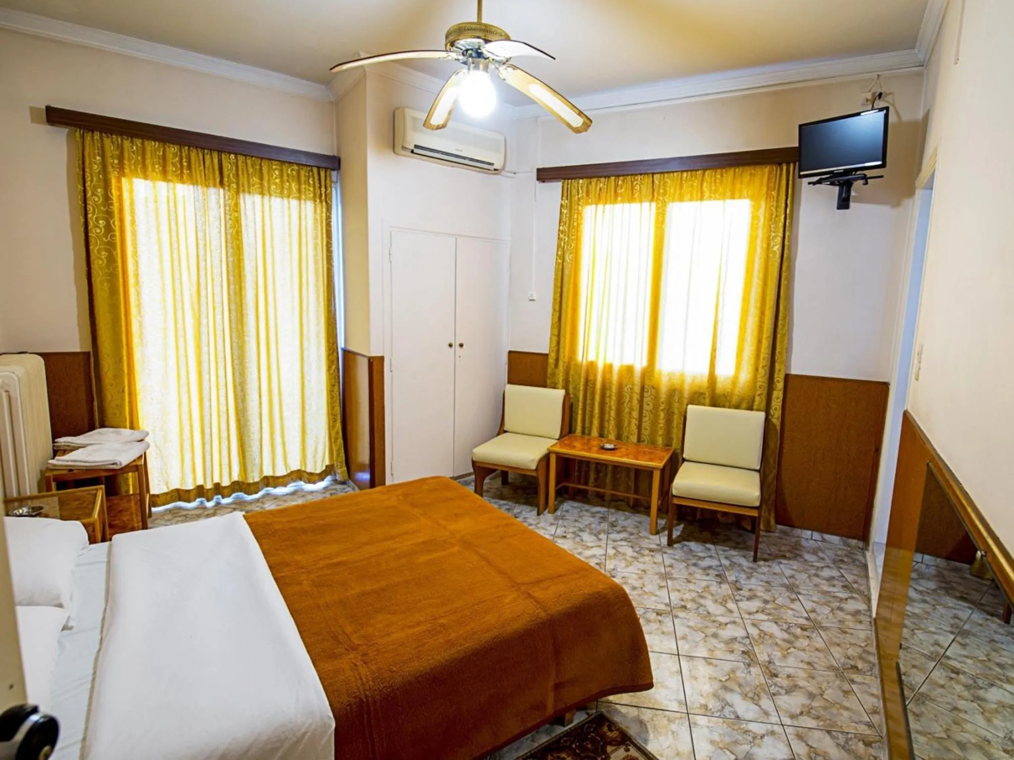 Photo of the whole room, Bed in Aegli Hotel