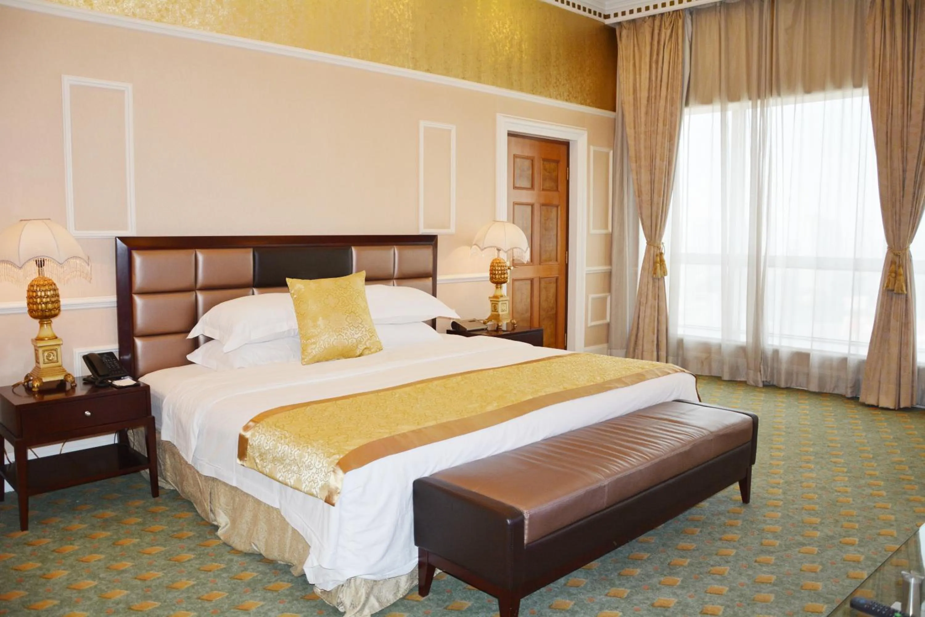 Bed in Beijing Asia Pacific Garden Hotel