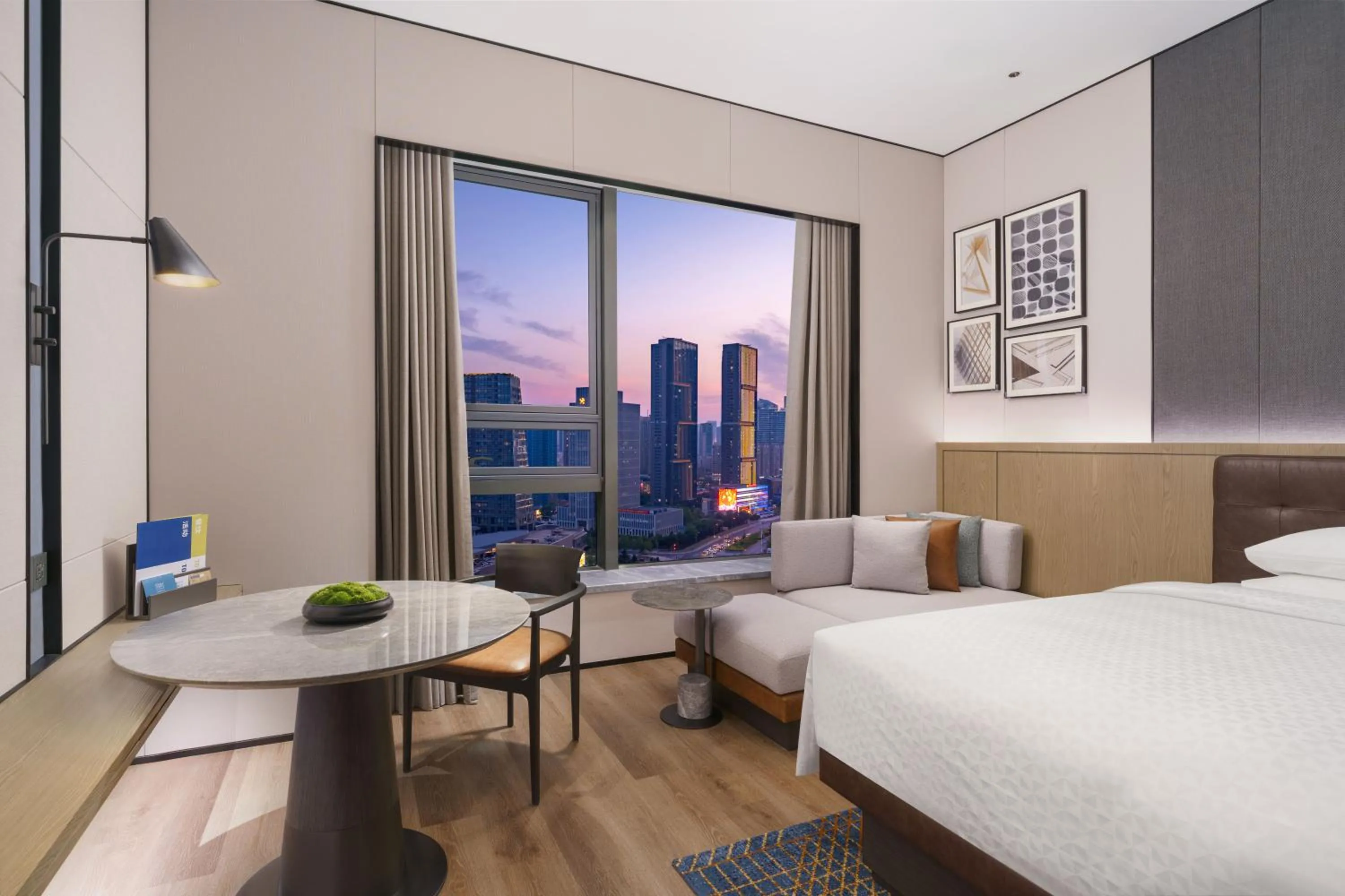 Double Room with Two Double Beds and City View in Four Points by Sheraton Dalian Donggang