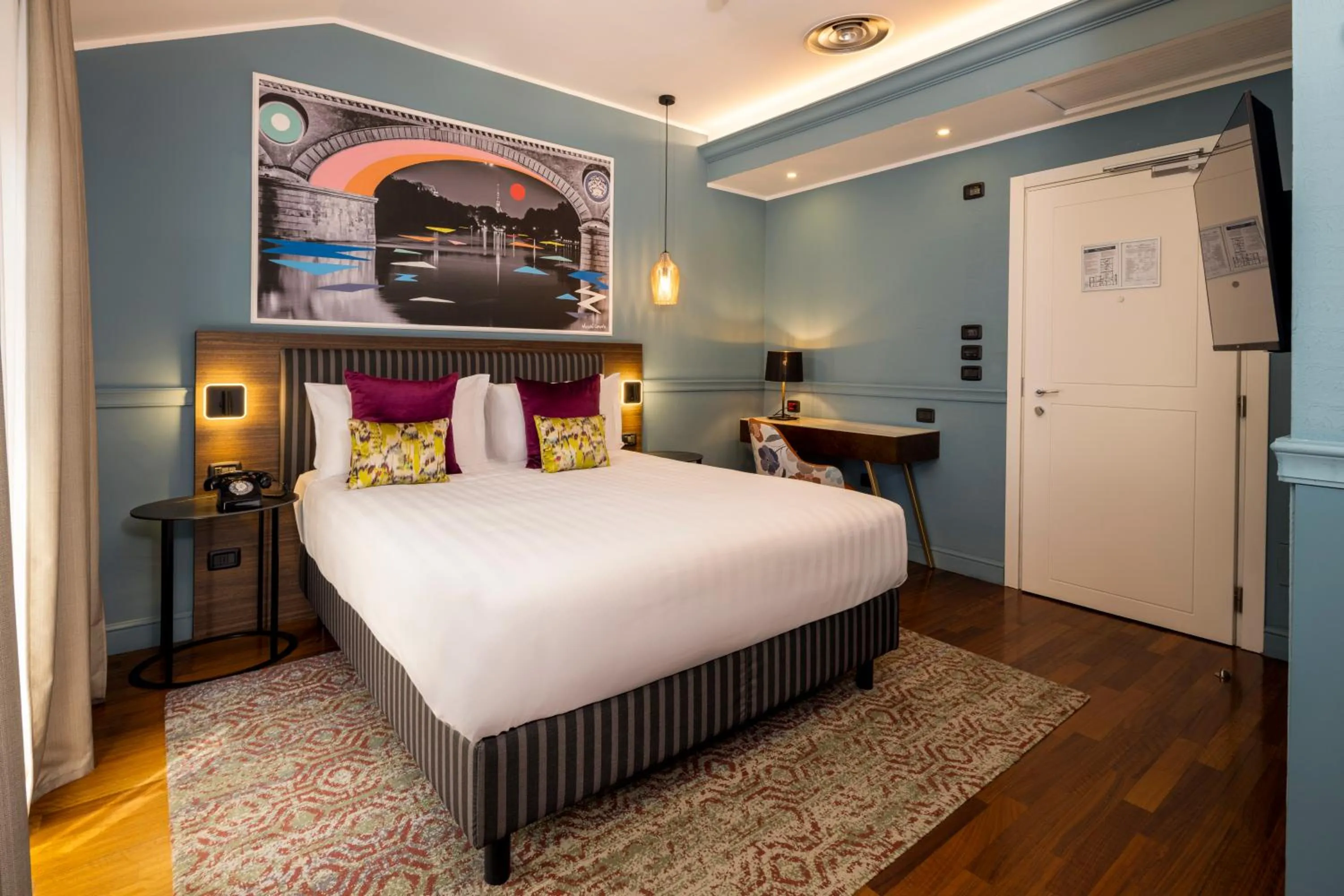 Bed in Hotel Indigo Turin by IHG