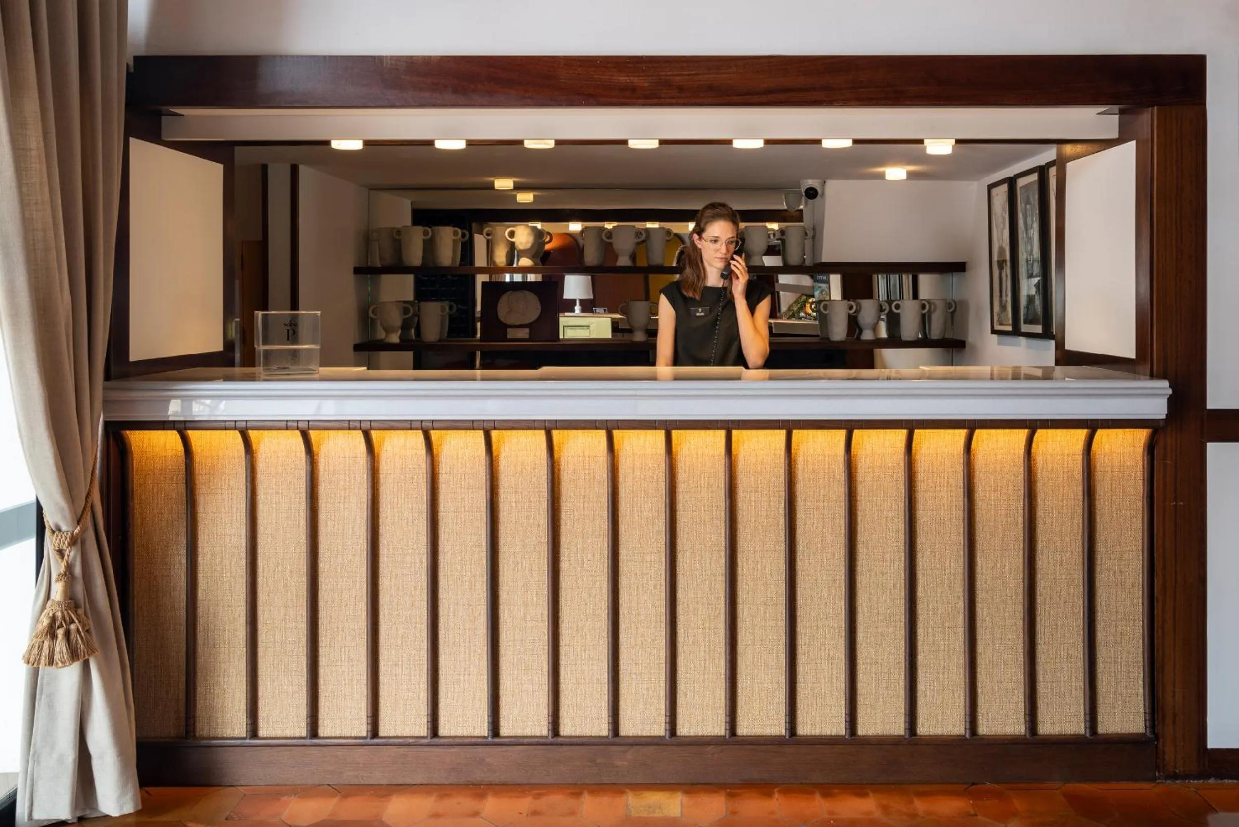 Lobby or reception in Parador de Mazagón