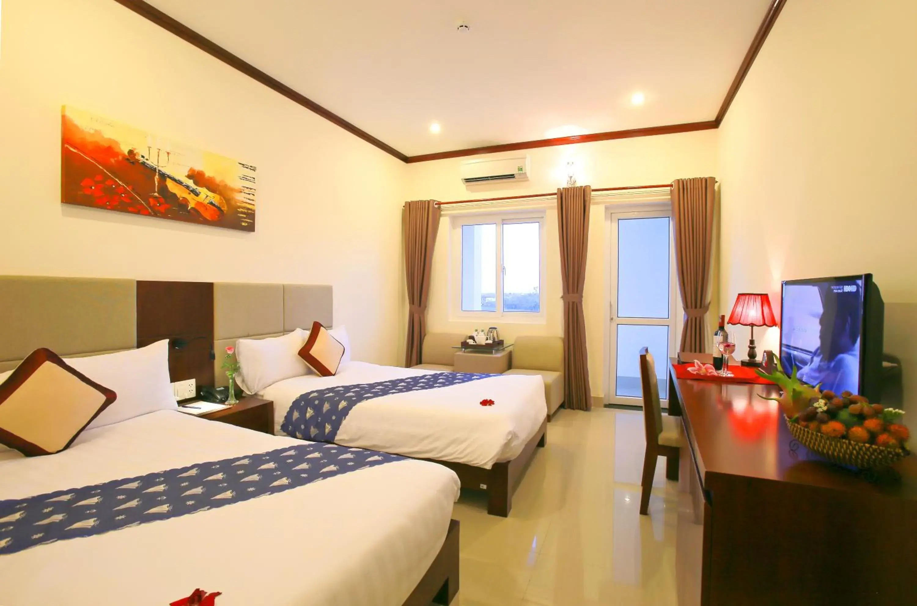 Deluxe Twin Room in Ban Thach Riverside Hotel & Resort Deluxe Twin Room in Ban Thach Riverside Hotel & Resort