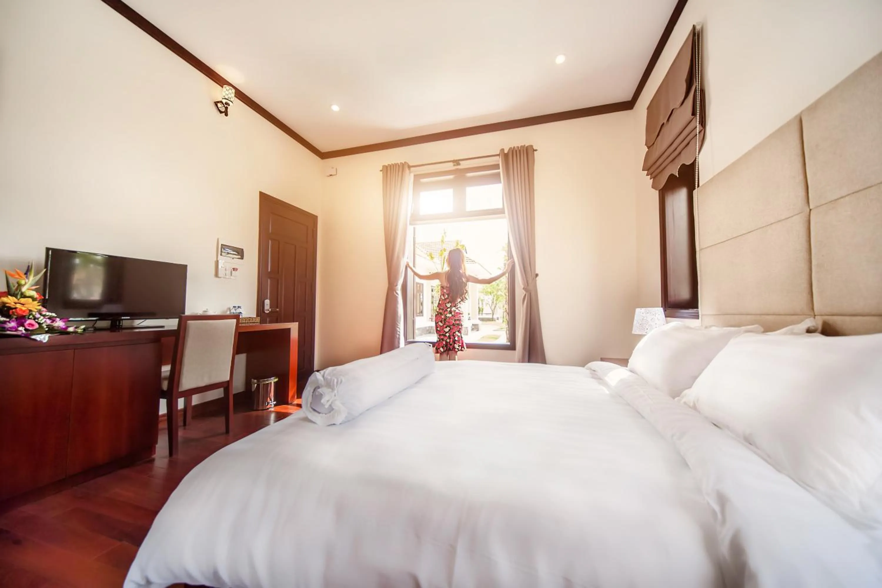 Bedroom, Bed in Ban Thach Riverside Hotel & Resort