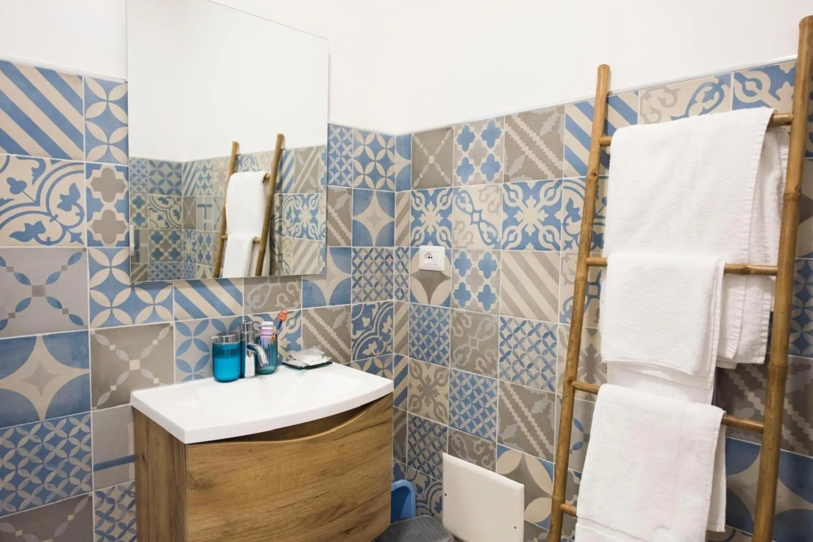 Shower in B&B Casa Cosmano