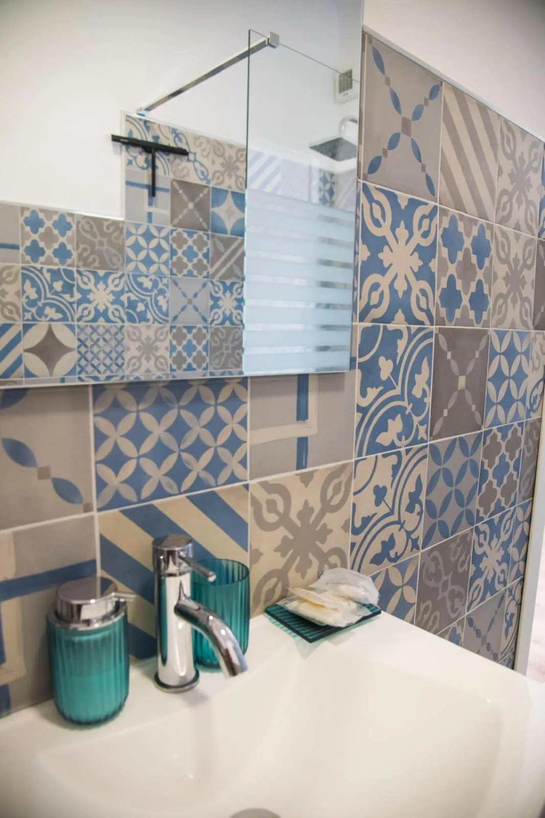 Shower in B&B Casa Cosmano