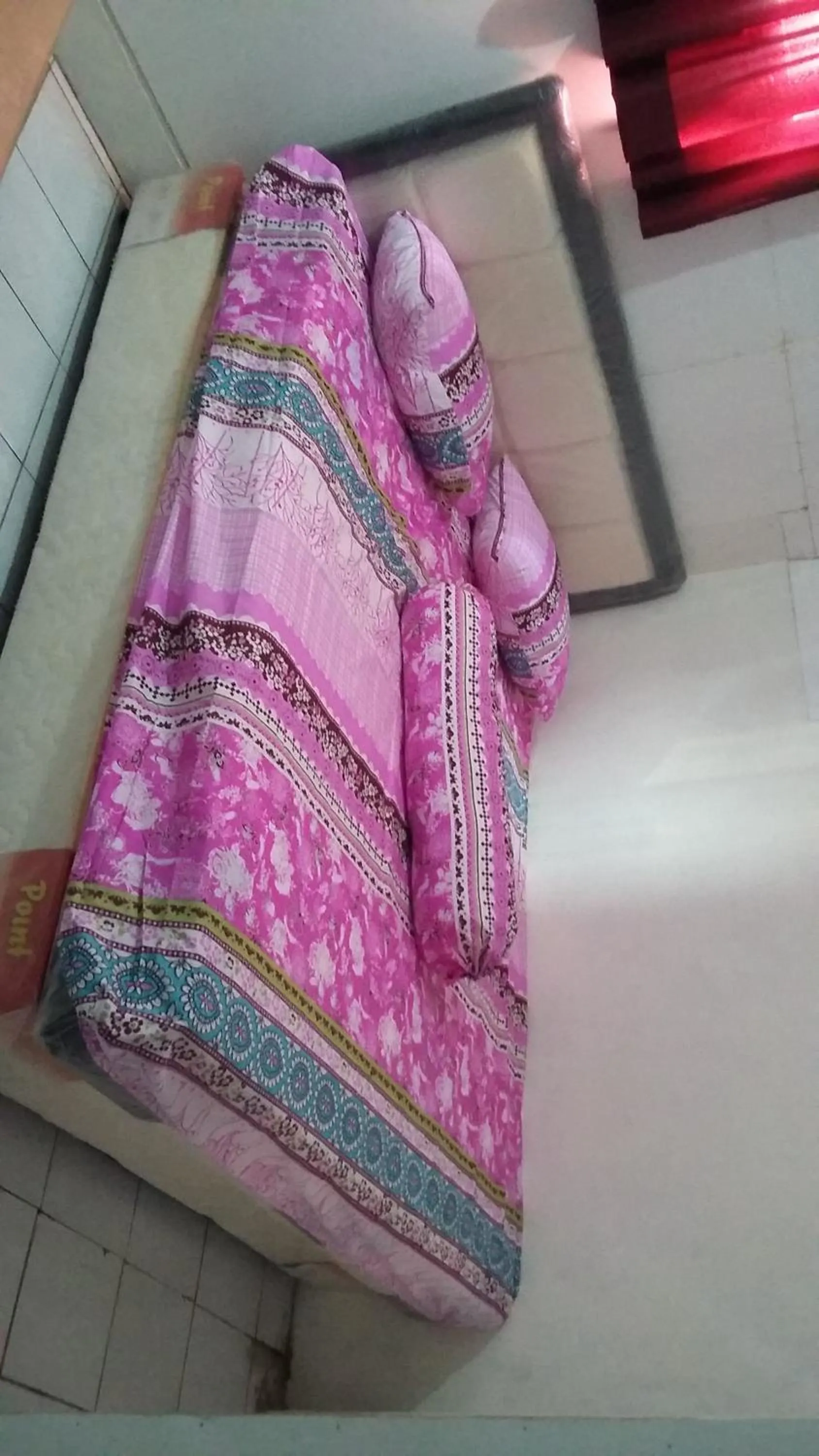 Bed in Mayestik Guest House Syariah