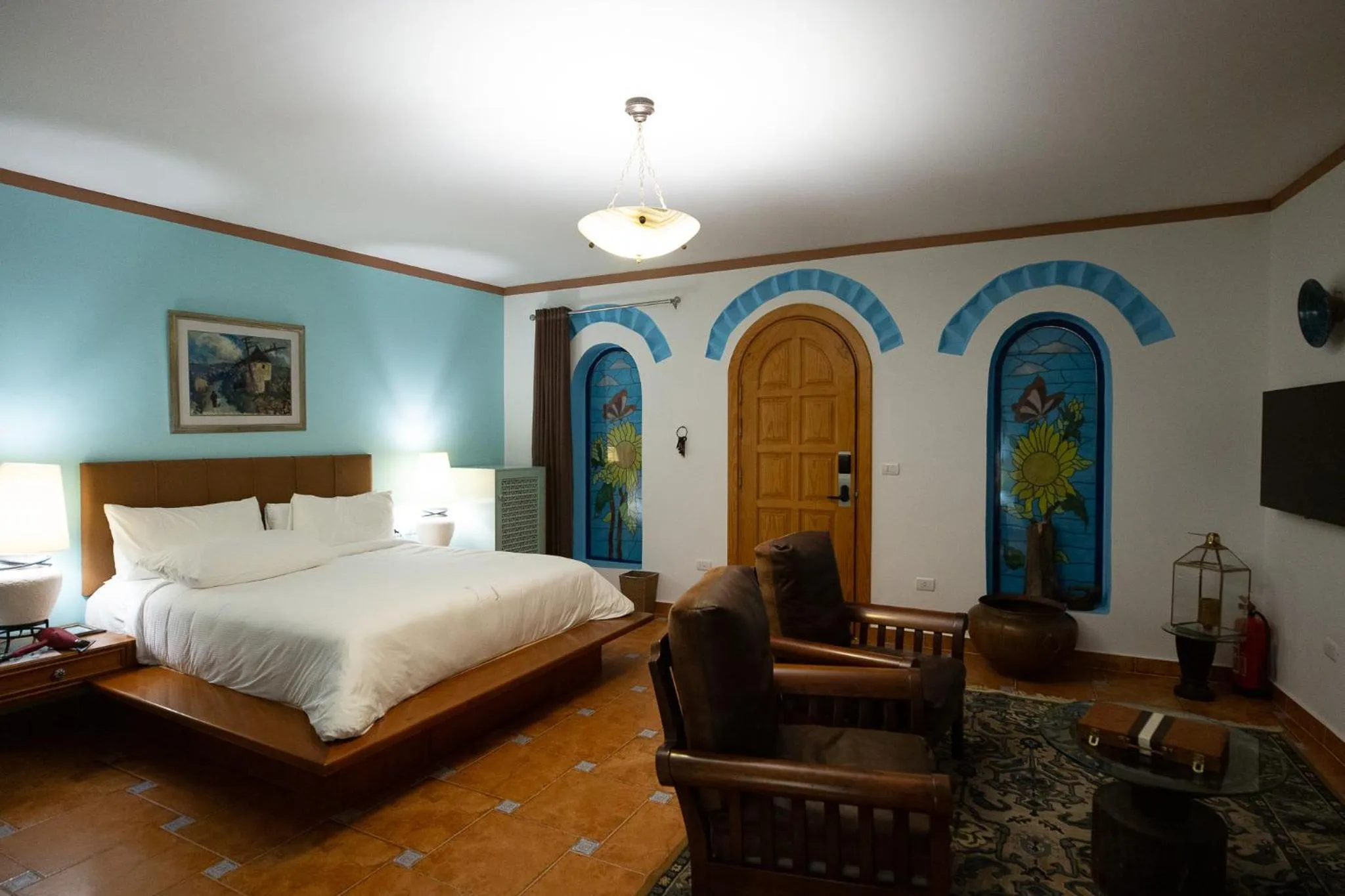 Bed in Lazib Inn Resort & Spa