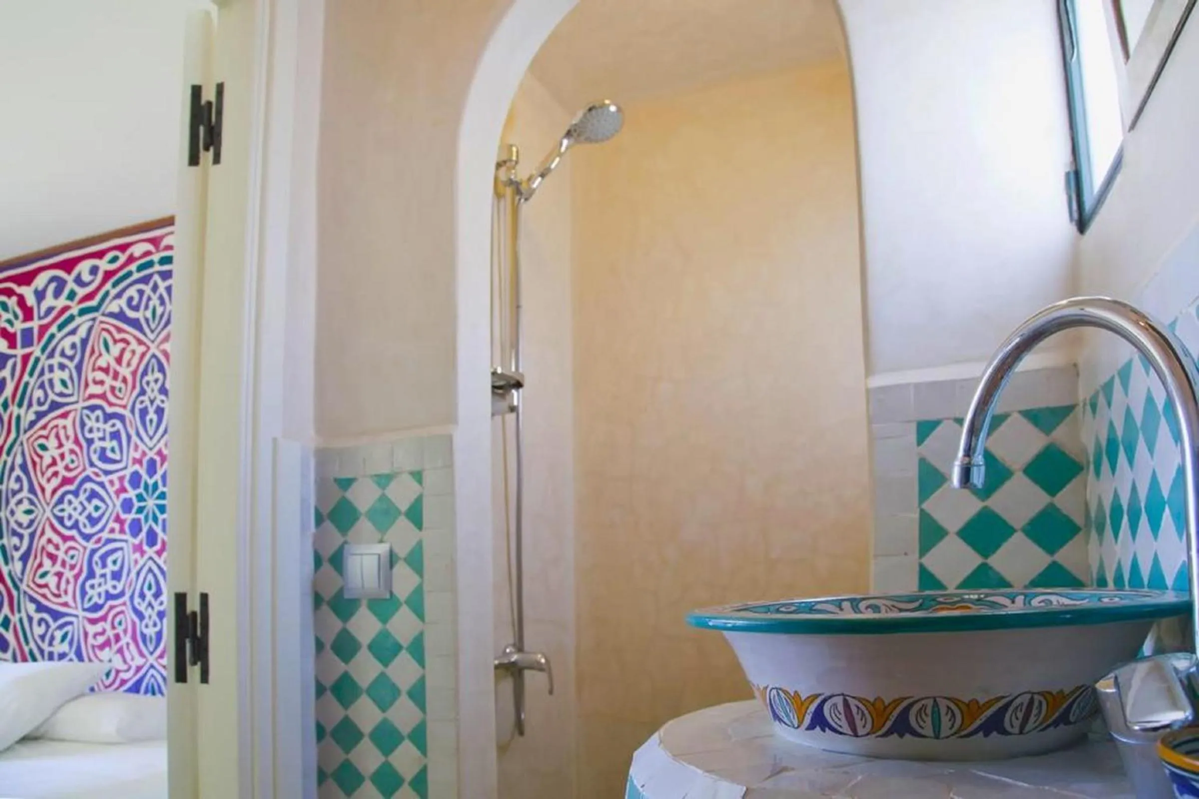 Bathroom, Bed in Kasbah Rose