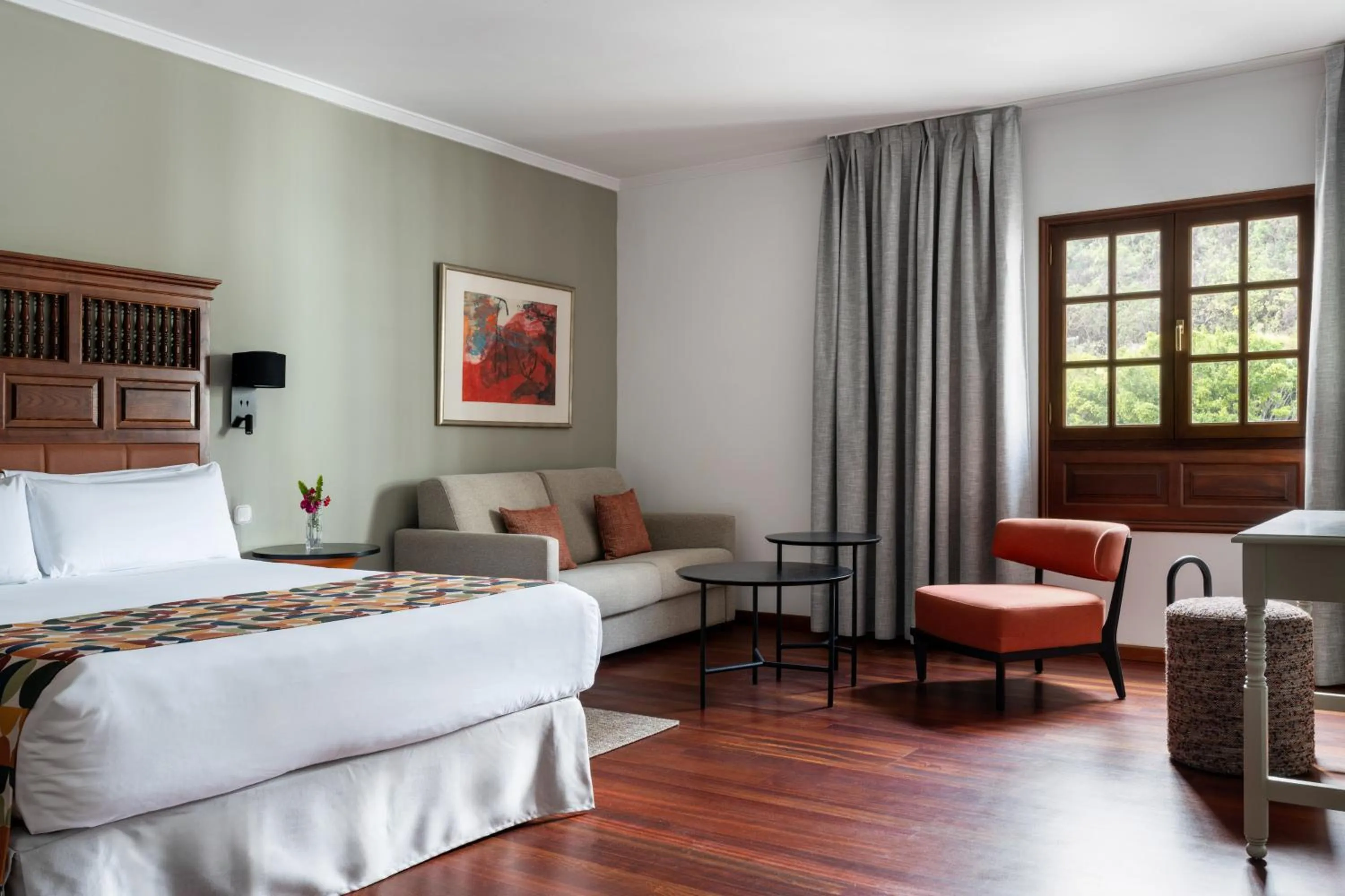 Bed in Parador de La Palma