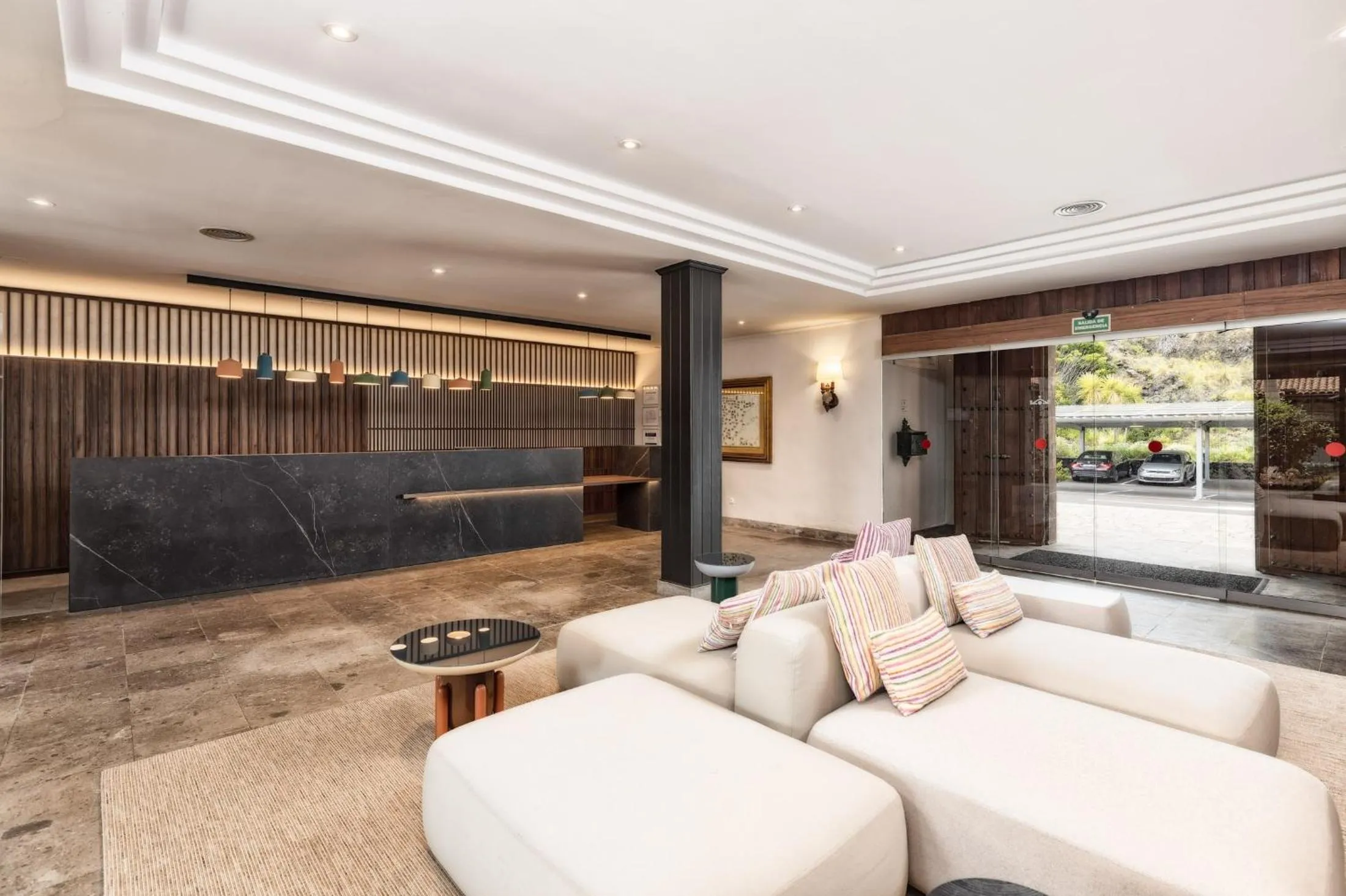 Lobby or reception in Parador de La Palma