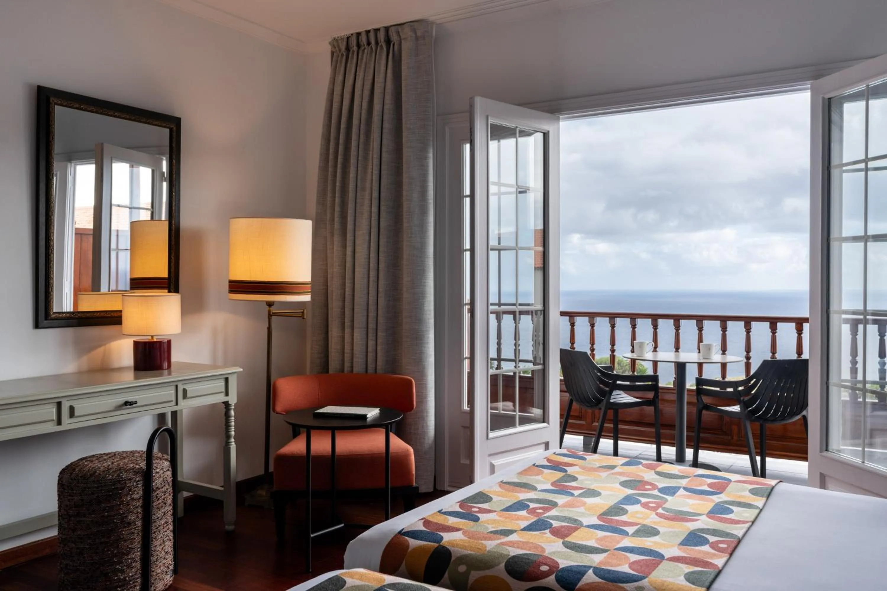 Bed in Parador de La Palma