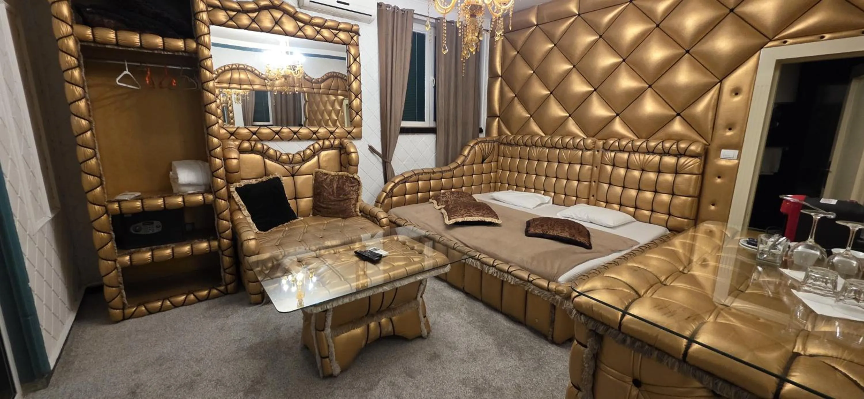 Bed in Bali Colosseum Hotel