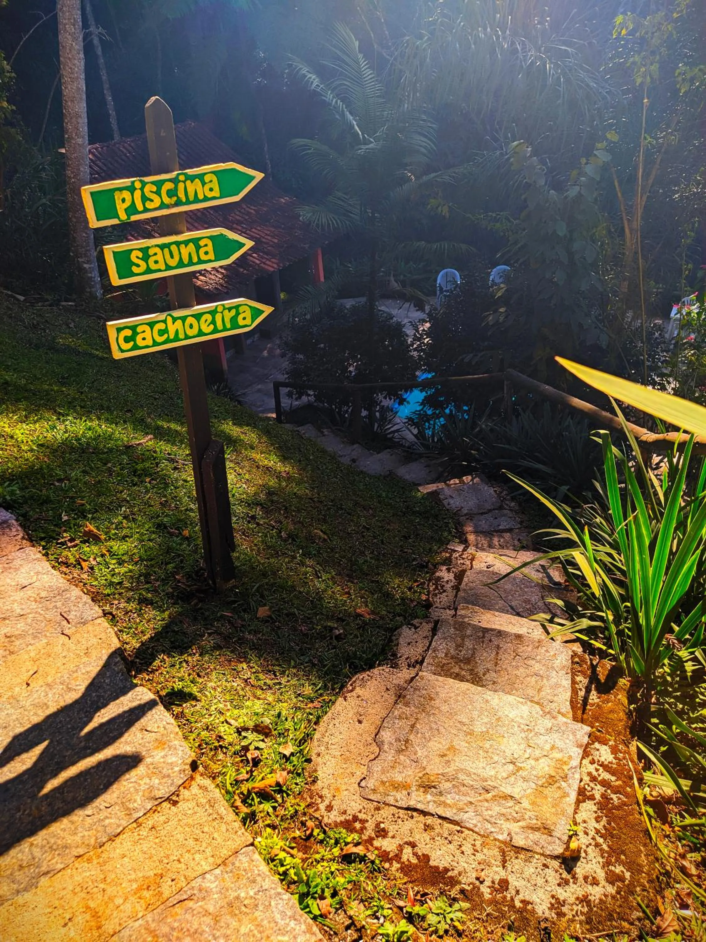 Pool view in Pousada Bella Ana